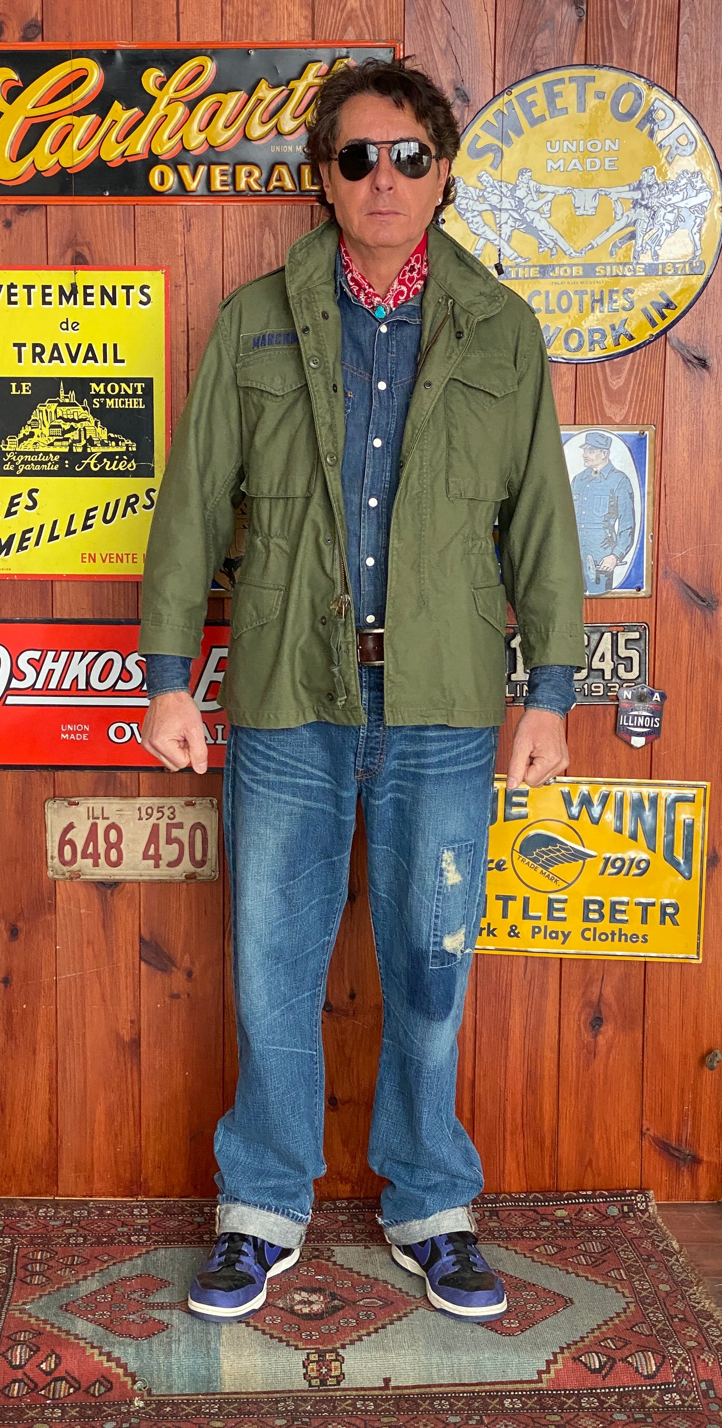 X Small Short. Authentic 70s US Army Vintage M-65 field jacket Military