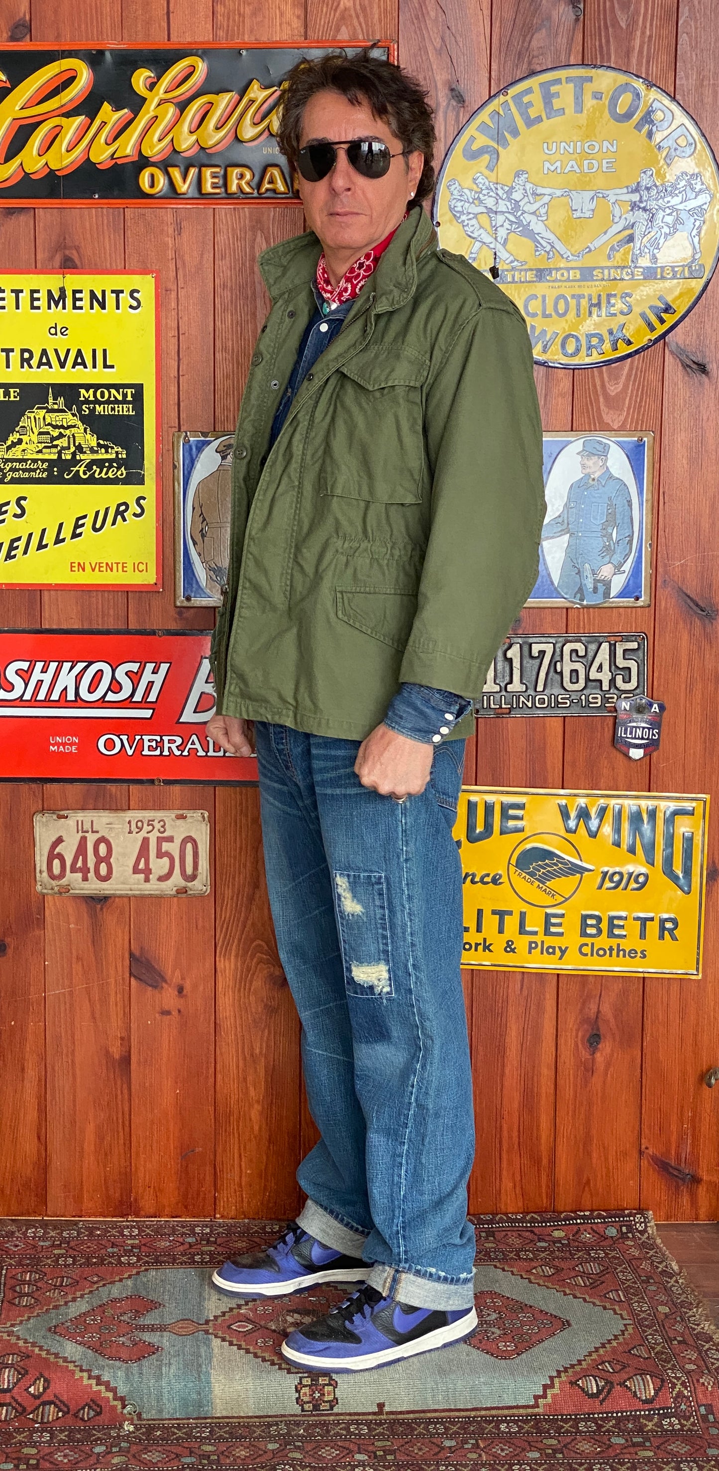 X Small Short. Authentic 70s US Army Vintage M-65 field jacket Military