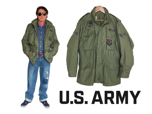 Authentic 1989 US Army M65 Olive Military Jacket | Military Apparel with Olive Green Color | Iconic Style & Durability | Alpha Industries Vintage Gear