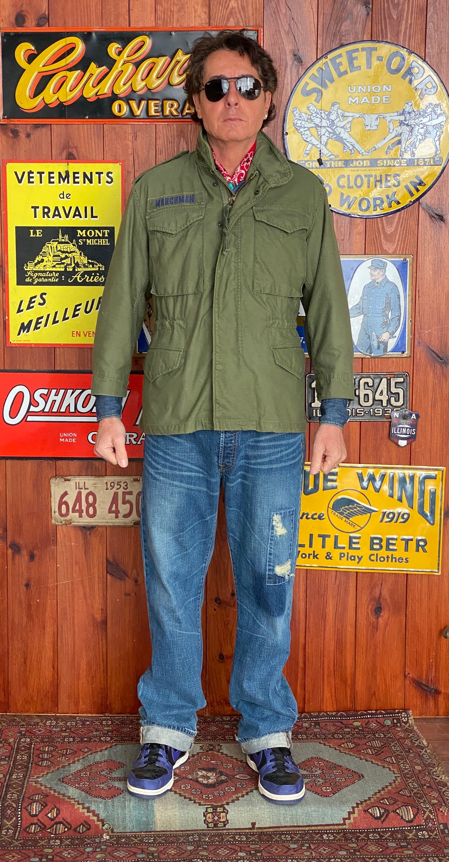 X Small Short. Authentic 70s US Army Vintage M-65 field jacket Military