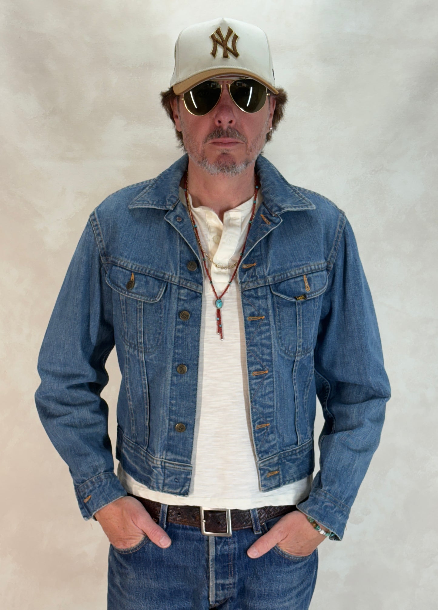 Size 38US / 48EU Vintage 70s Lee 2 pocket Jacket Made in Belgium