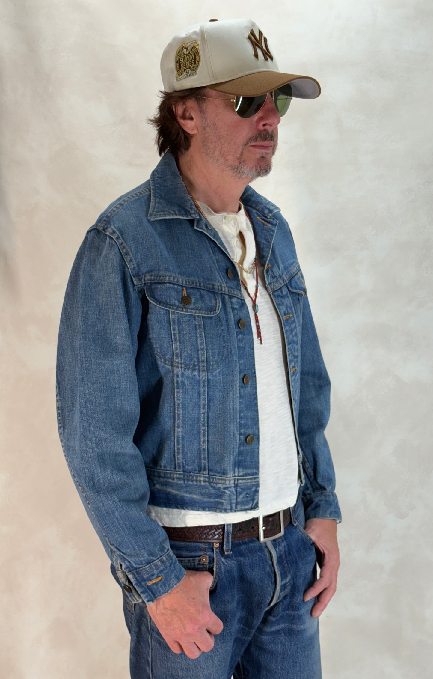 Size 38US / 48EU Vintage 70s Lee 2 pocket Jacket Made in Belgium
