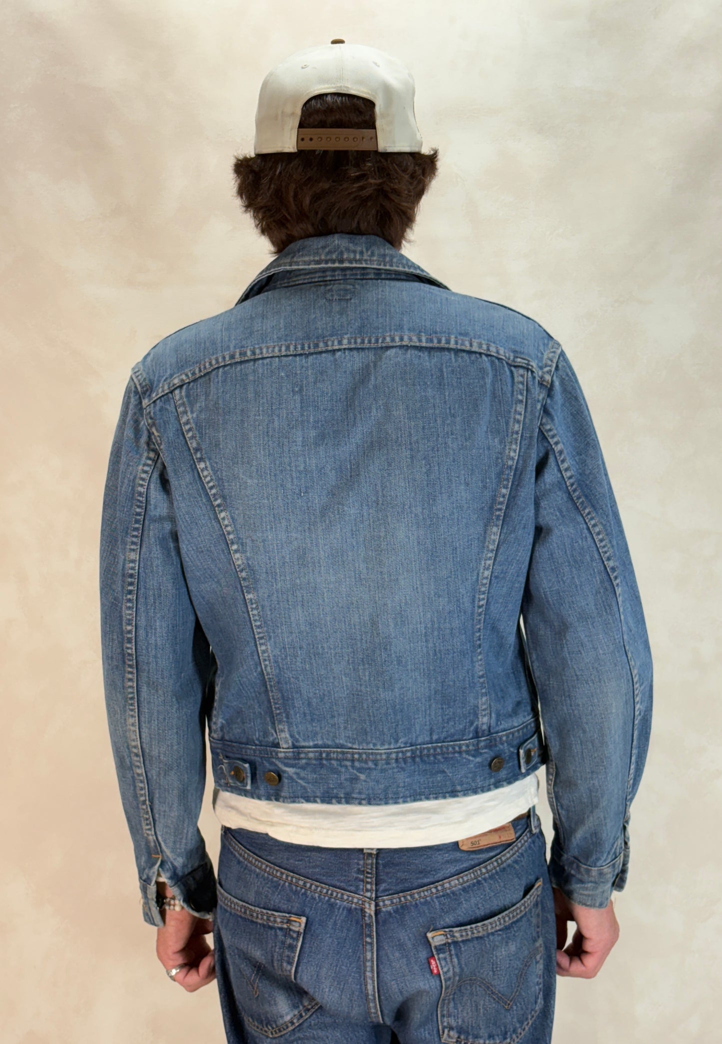 Size 38US / 48EU Vintage 70s Lee 2 pocket Jacket Made in Belgium