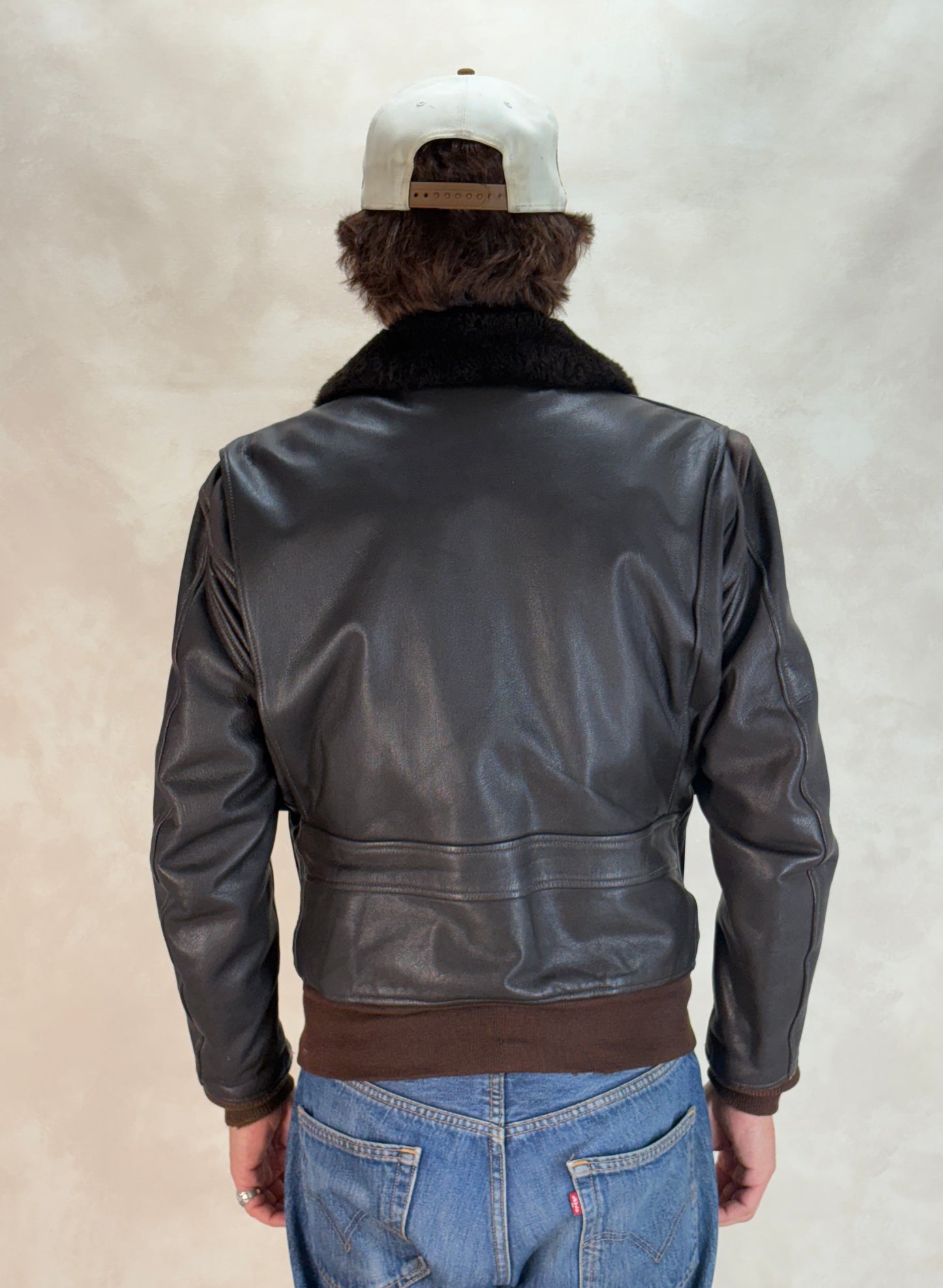 Size 38US / 48EU. 2001 Vintage Cooper G-1 Flight Jacket Made in USA - Leather Bomber