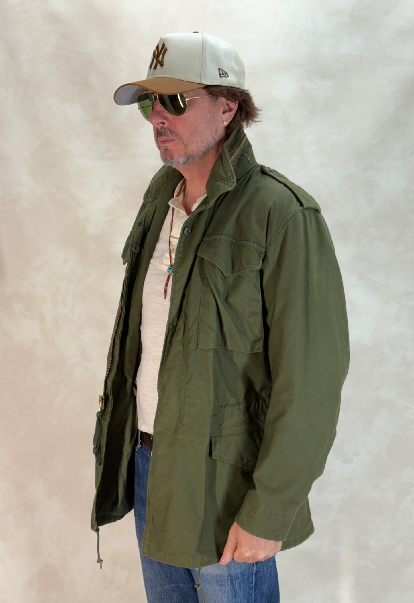 Small Long. Authentic 1972 US Army M-65 Field Jacket – Vintage Military Issue. Made by John Ownbey