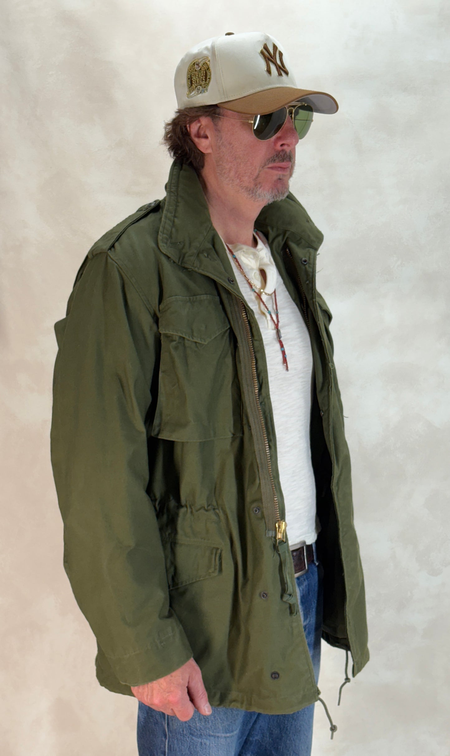 Small Long. Authentic 1972 US Army M-65 Field Jacket – Vintage Military Issue. Made by John Ownbey