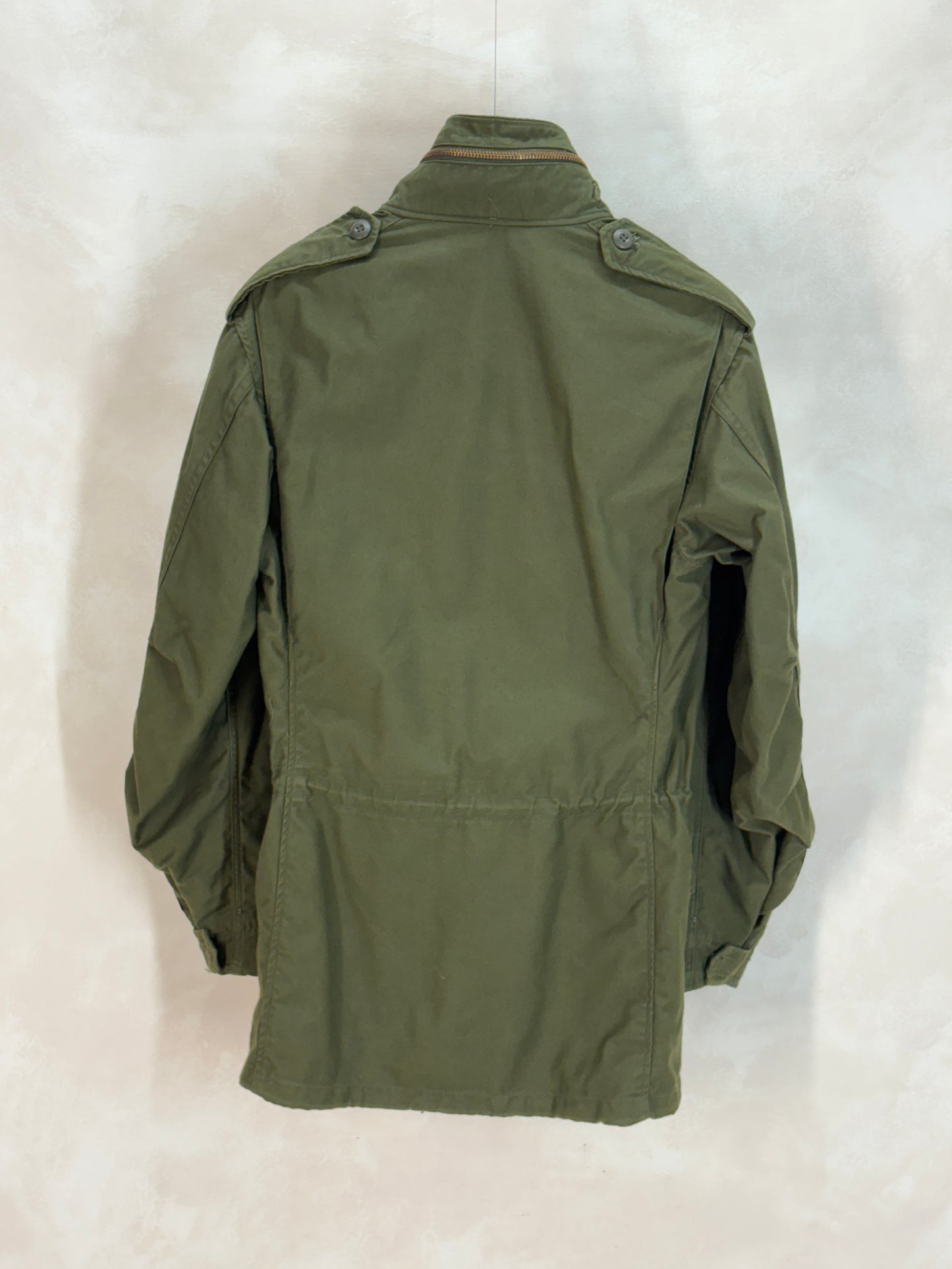 Small Long. Authentic 1972 US Army M-65 Field Jacket – Vintage Military Issue. Made by John Ownbey