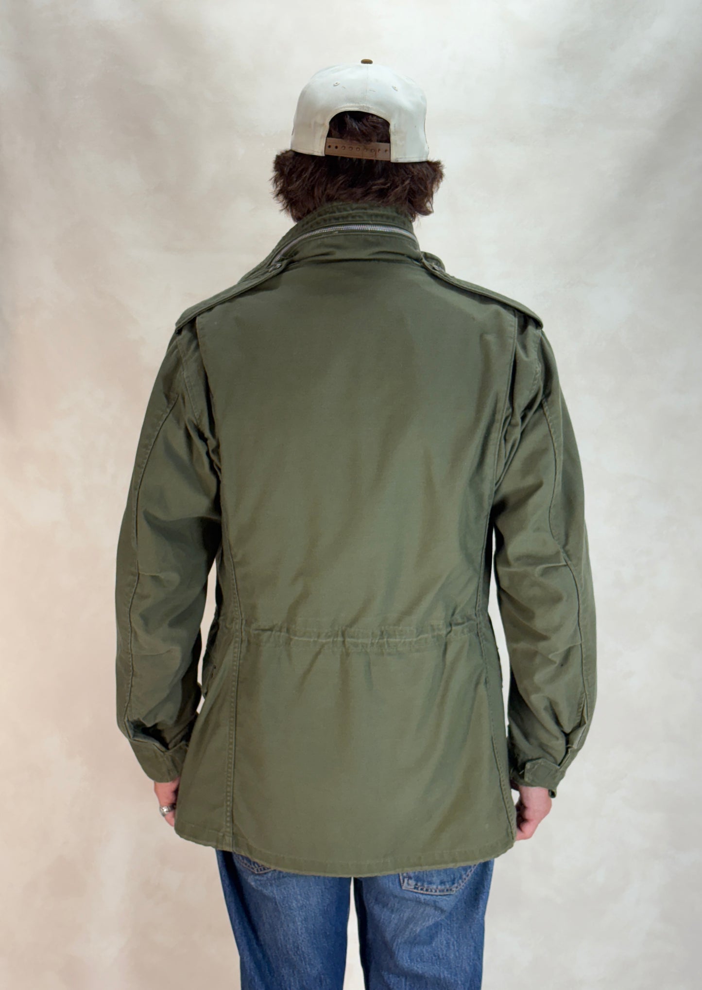 Small Long. Authentic 1967 US Army M-65 Field Jacket – OG-107 – Vintage Military Issue