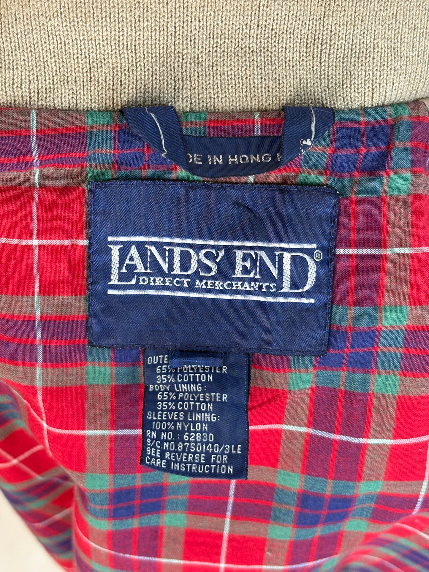 Size Med , 90s Light zipper jacket made by Lands end
