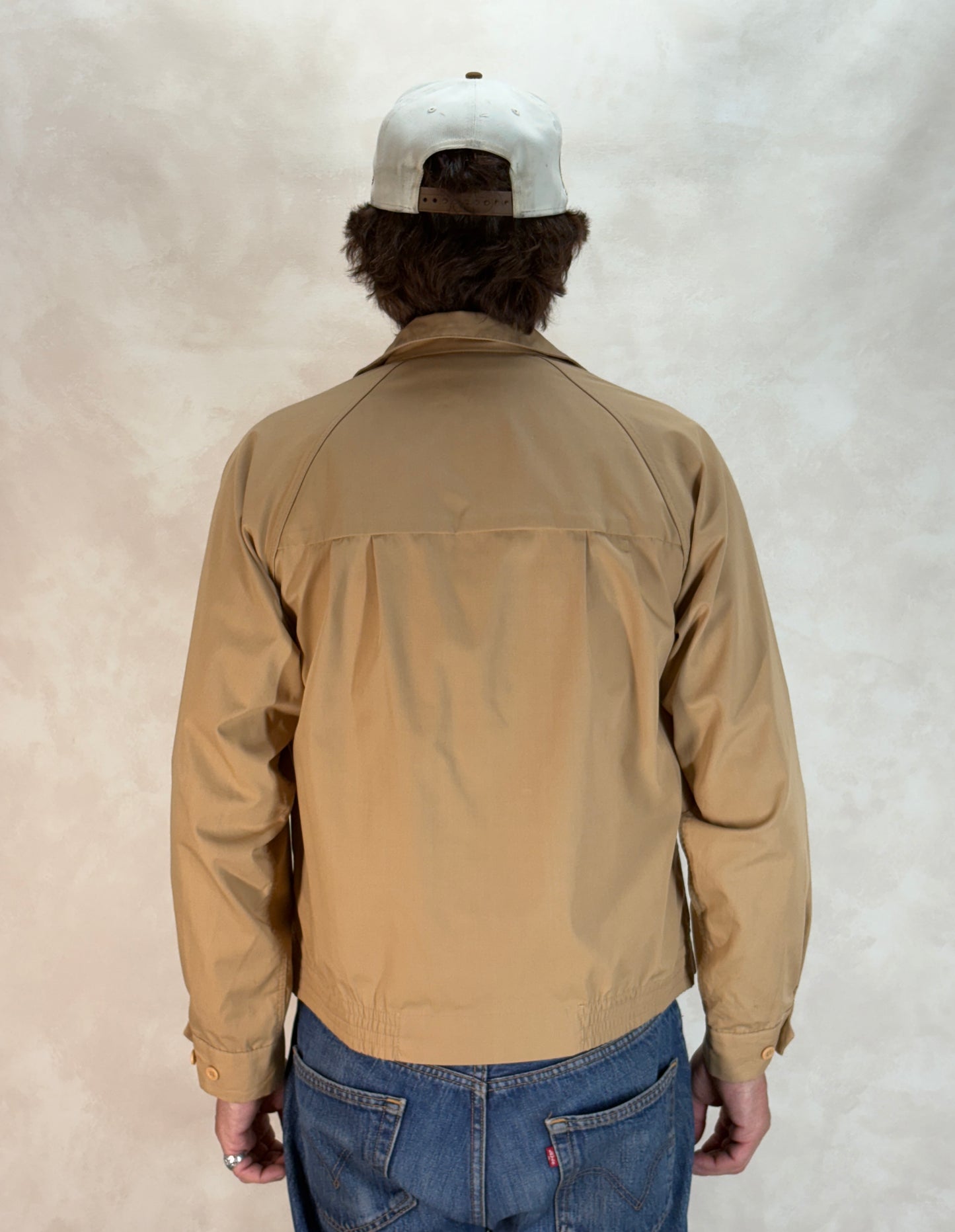 38 Reg , Vintage London Fog Lightweight Cotton-Blend Zip Jacket Made in USA. talon zipper