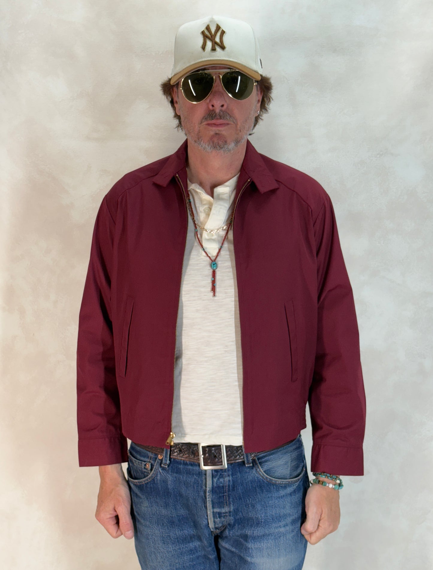 Size 36US / 46EU , 70sVintage Lightweight Cotton-Blend Zip Jacket. Talon zipper