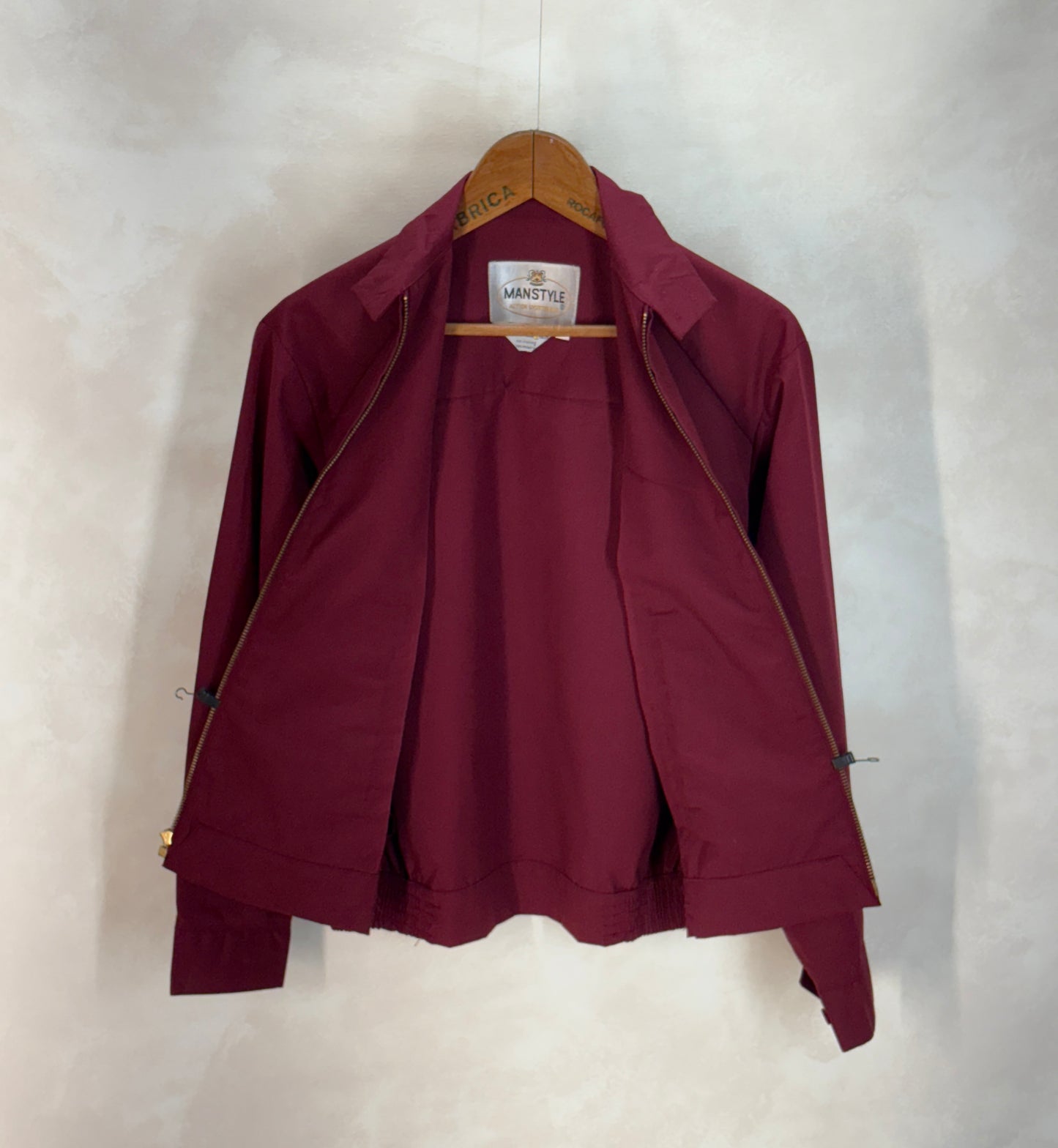 Size 36US / 46EU , 70sVintage Lightweight Cotton-Blend Zip Jacket. Talon zipper
