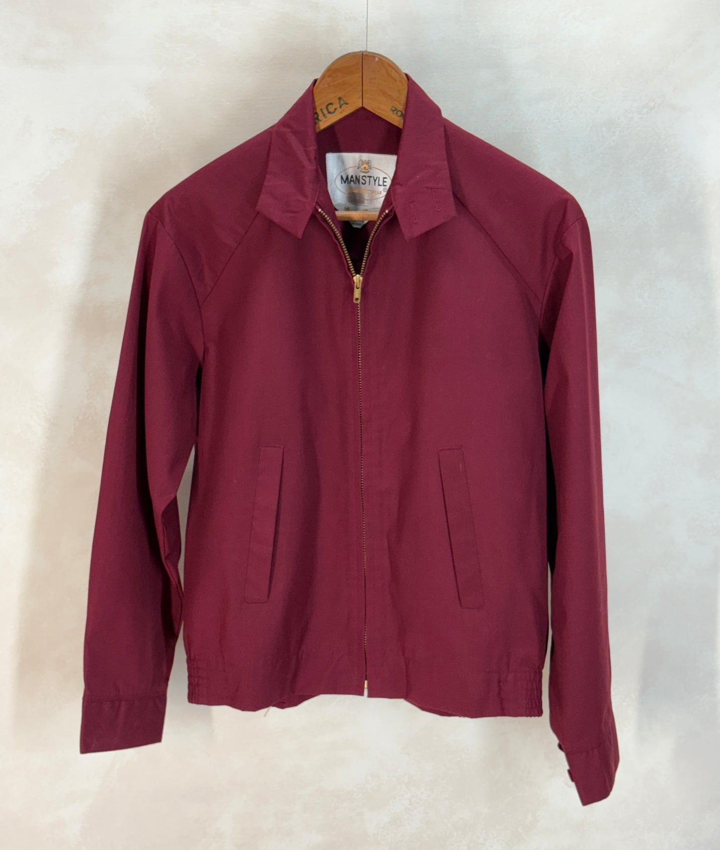 Size 36US / 46EU , 70sVintage Lightweight Cotton-Blend Zip Jacket. Talon zipper
