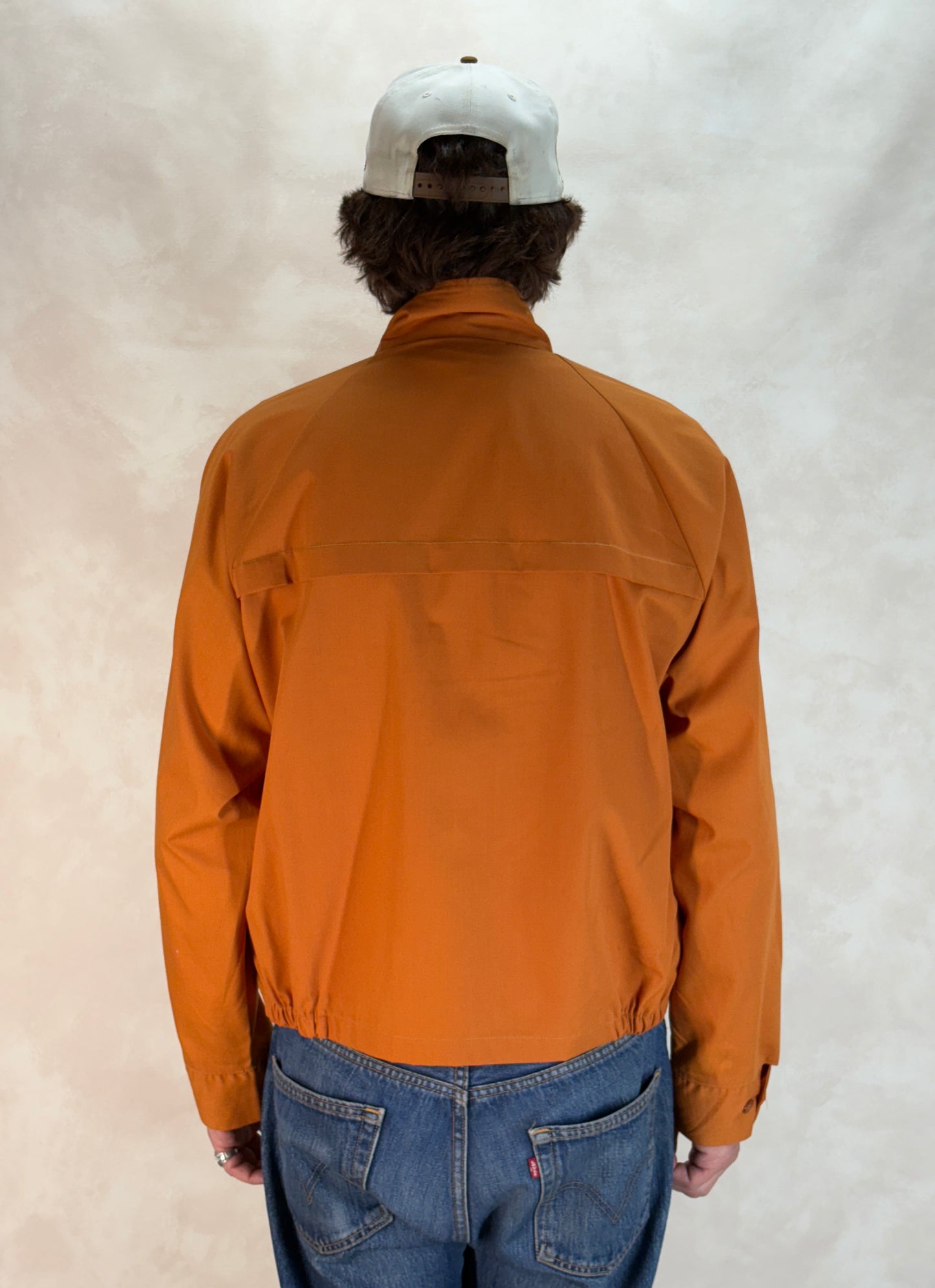 Size Large , 70s Vintage Lightweight Cotton-Blend Zip Jacket