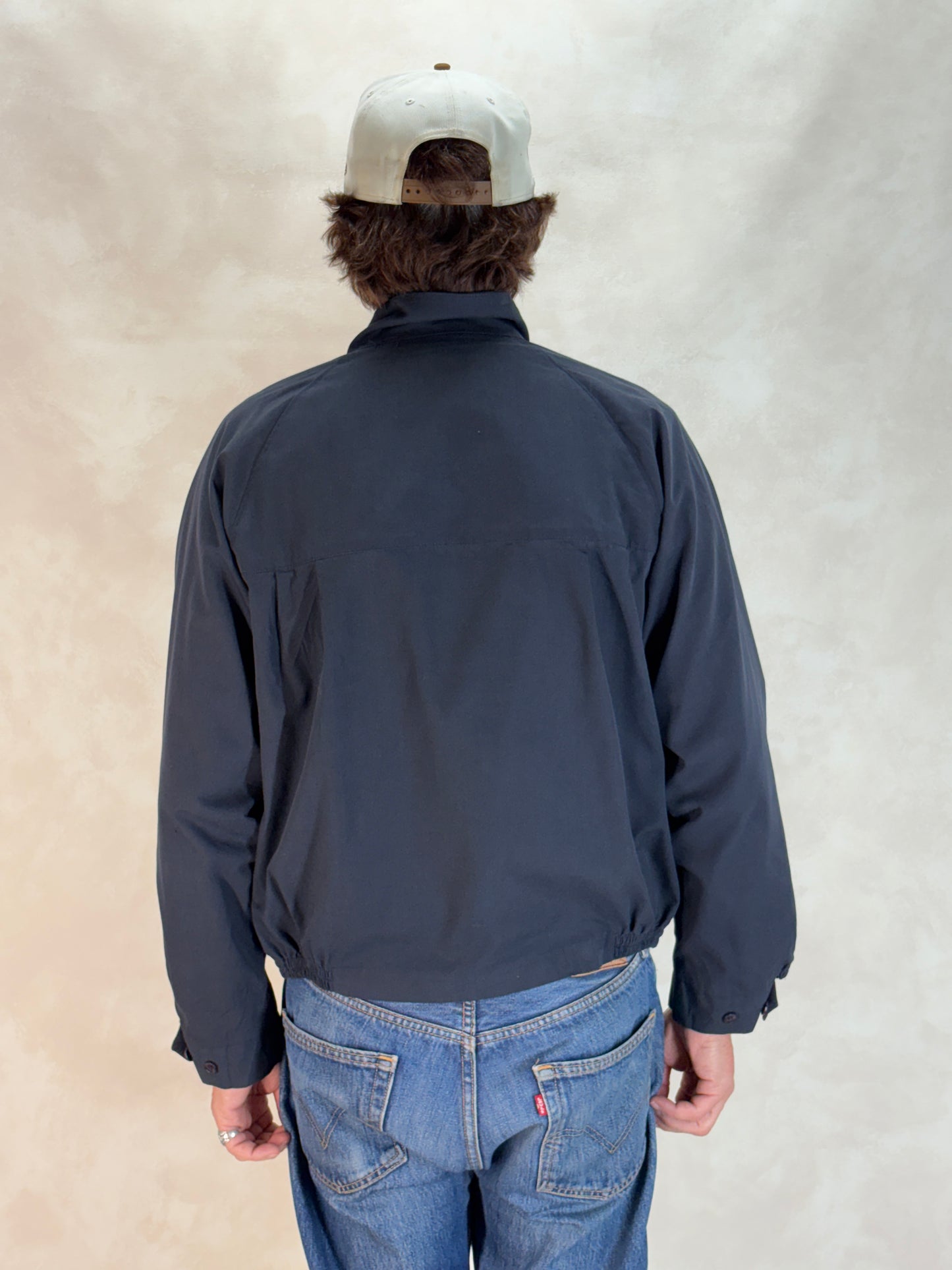 Size Med , Vintage Campus Lightweight Cotton-Blend Zip Jacket. Made in USA. Talon zipper