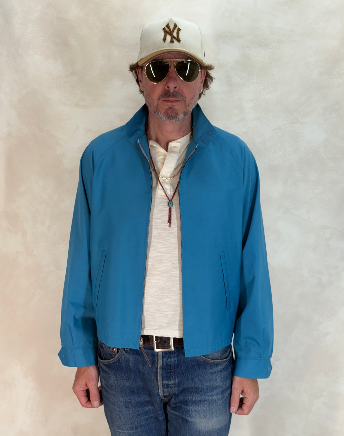 Size Med , 70s Towncraft Vintage Lightweight Cotton-Blend Zip Jacket