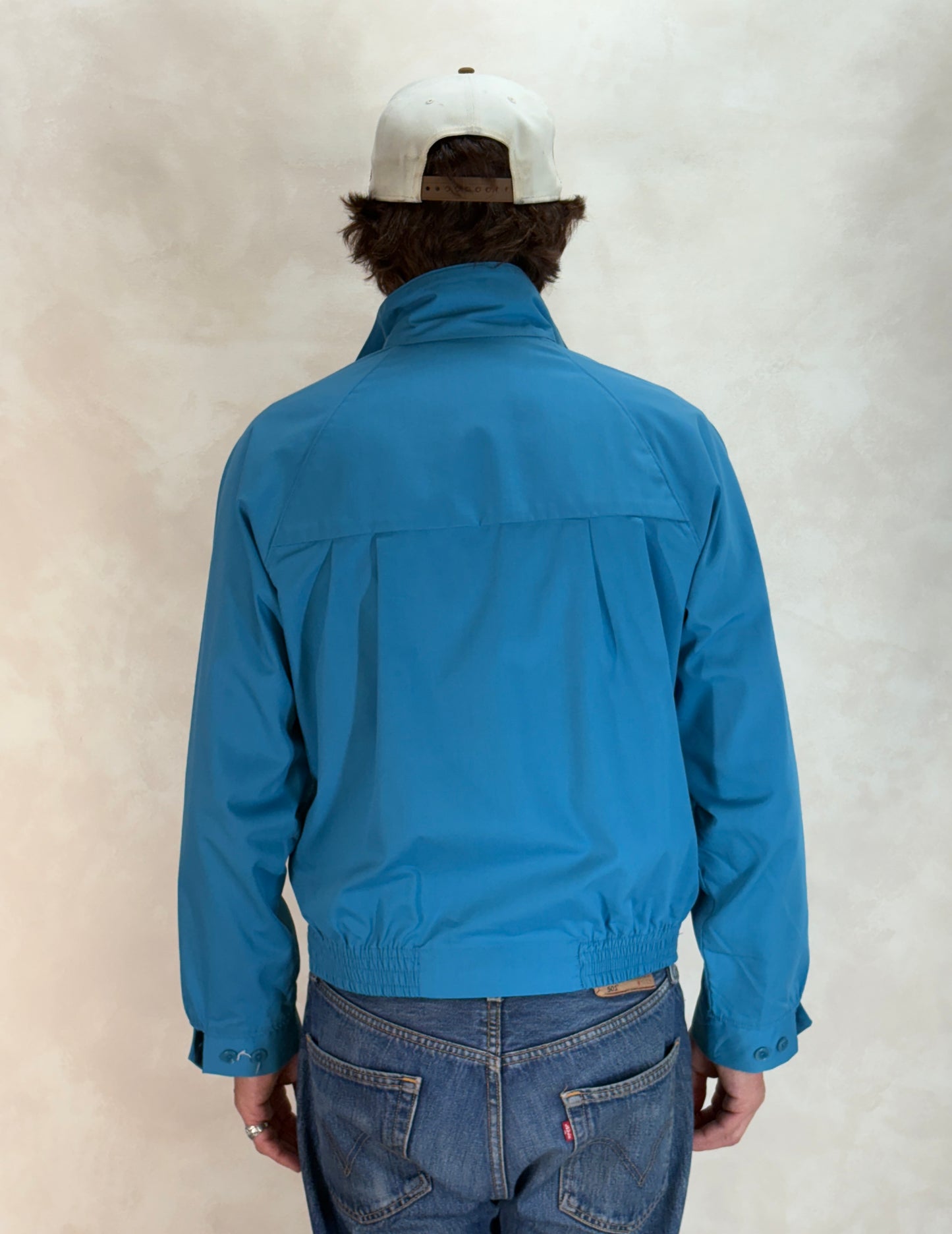 Size Med , 70s Towncraft Vintage Lightweight Cotton-Blend Zip Jacket