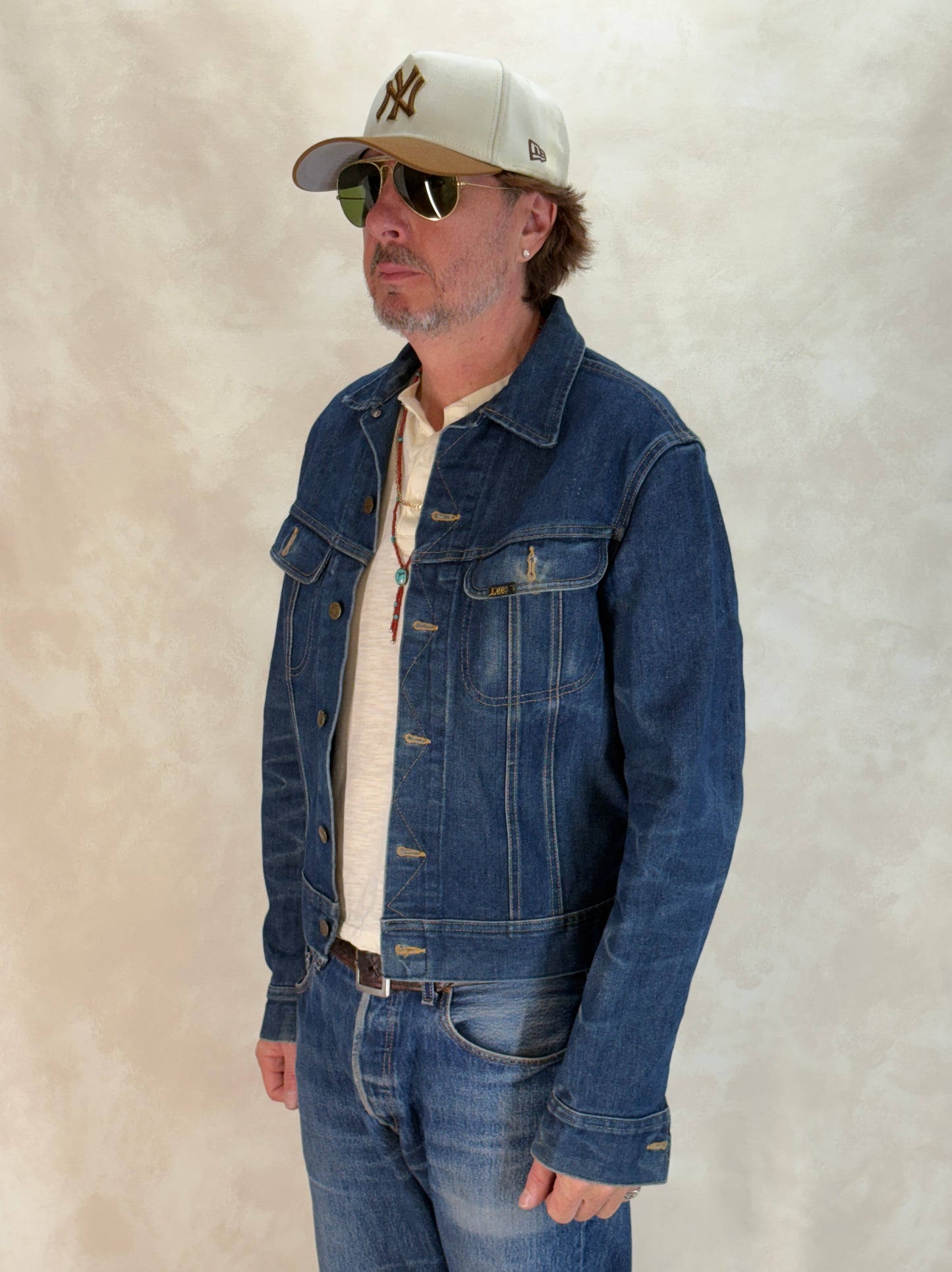 Size 40L US / 50L EU. Vintage 1970s Lee Denim Jacket – 2 Chest Pockets – Made in USA