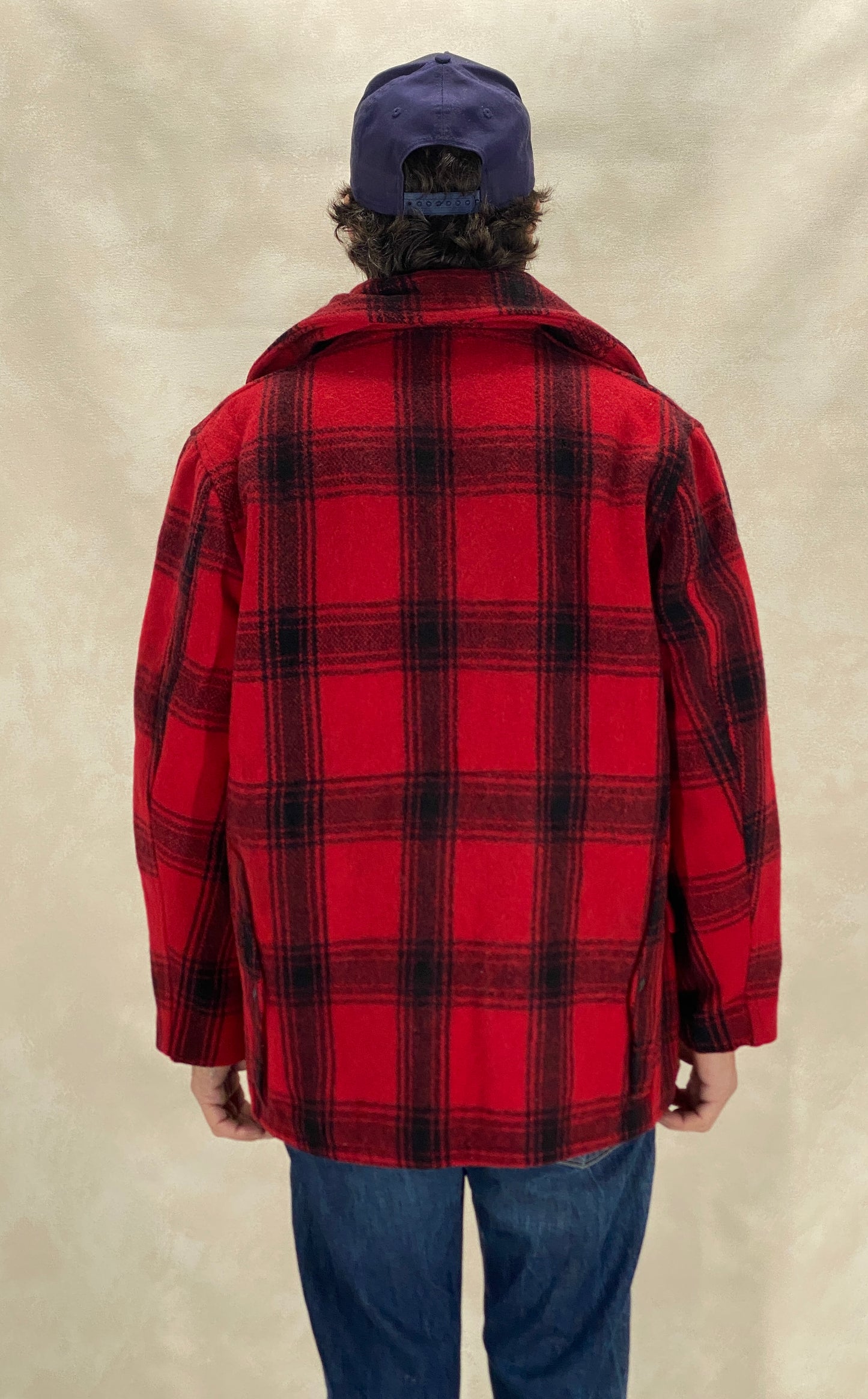 Size 42 US (52EU) 50s Penneys hunting plaid wool jacket Made in USA