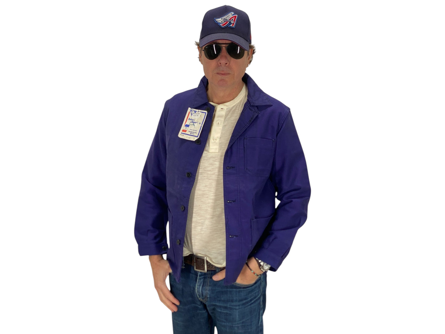 size 42EU. Vintage French Moleskin jacket. NOS