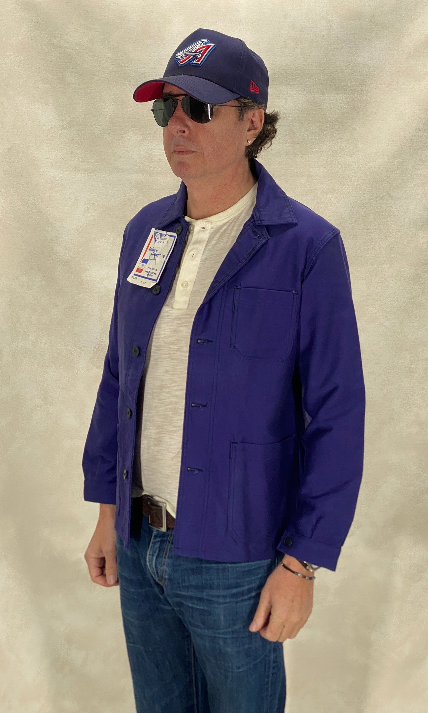 size 42EU. Vintage French Moleskin jacket. NOS
