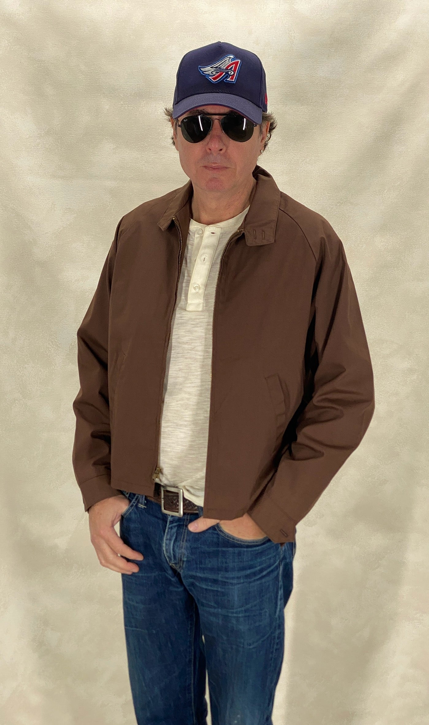 Size 42US /52EU 60s Vintage cotton zipper jacket Made in USA