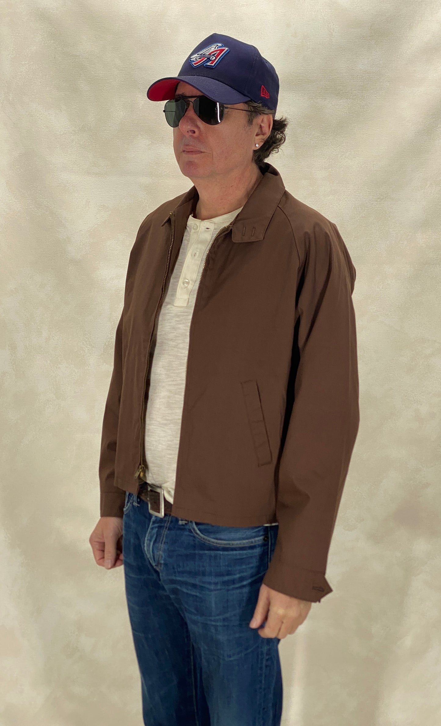 Size 42US /52EU 60s Vintage cotton zipper jacket Made in USA