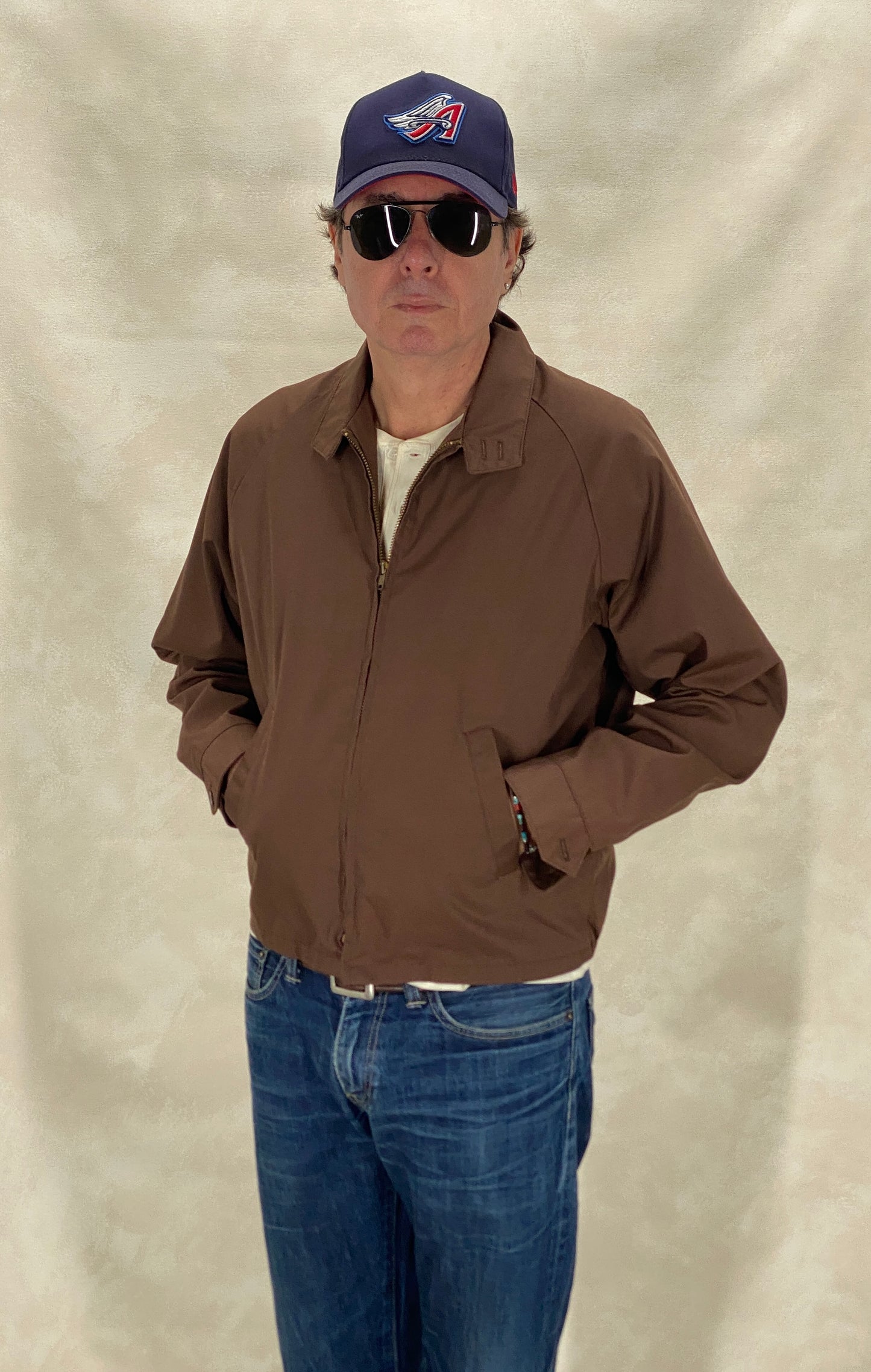 Size 42US /52EU 60s Vintage cotton zipper jacket Made in USA