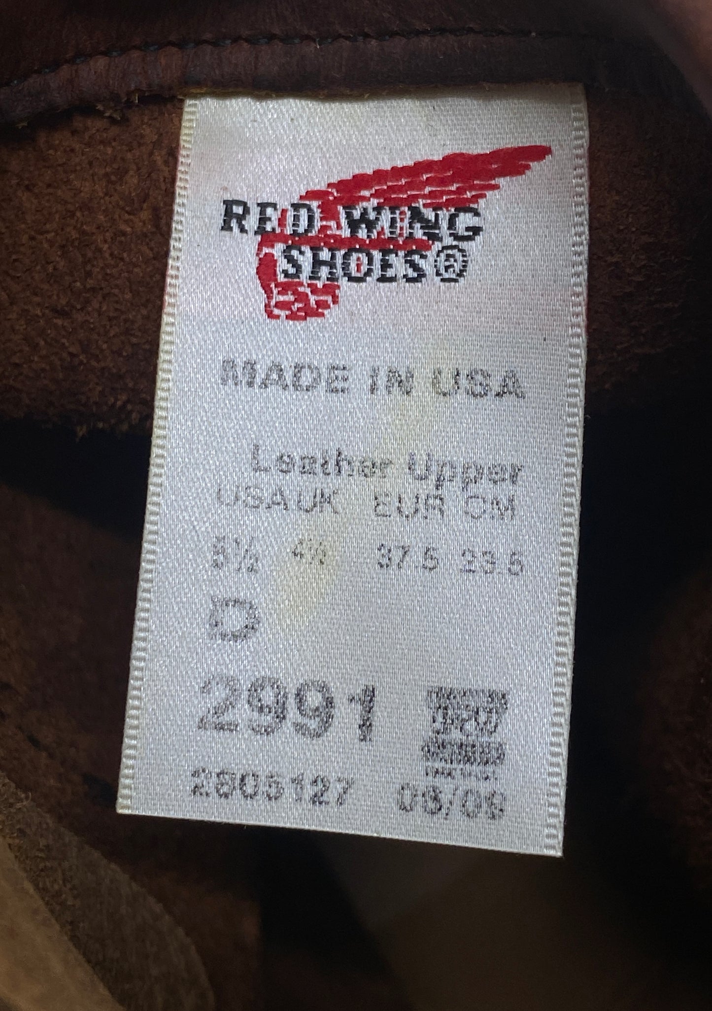 Size 5.5D (37.5 Euro) RW 2991 Heritage Engineer Boots, Made in USA Factory Seconds