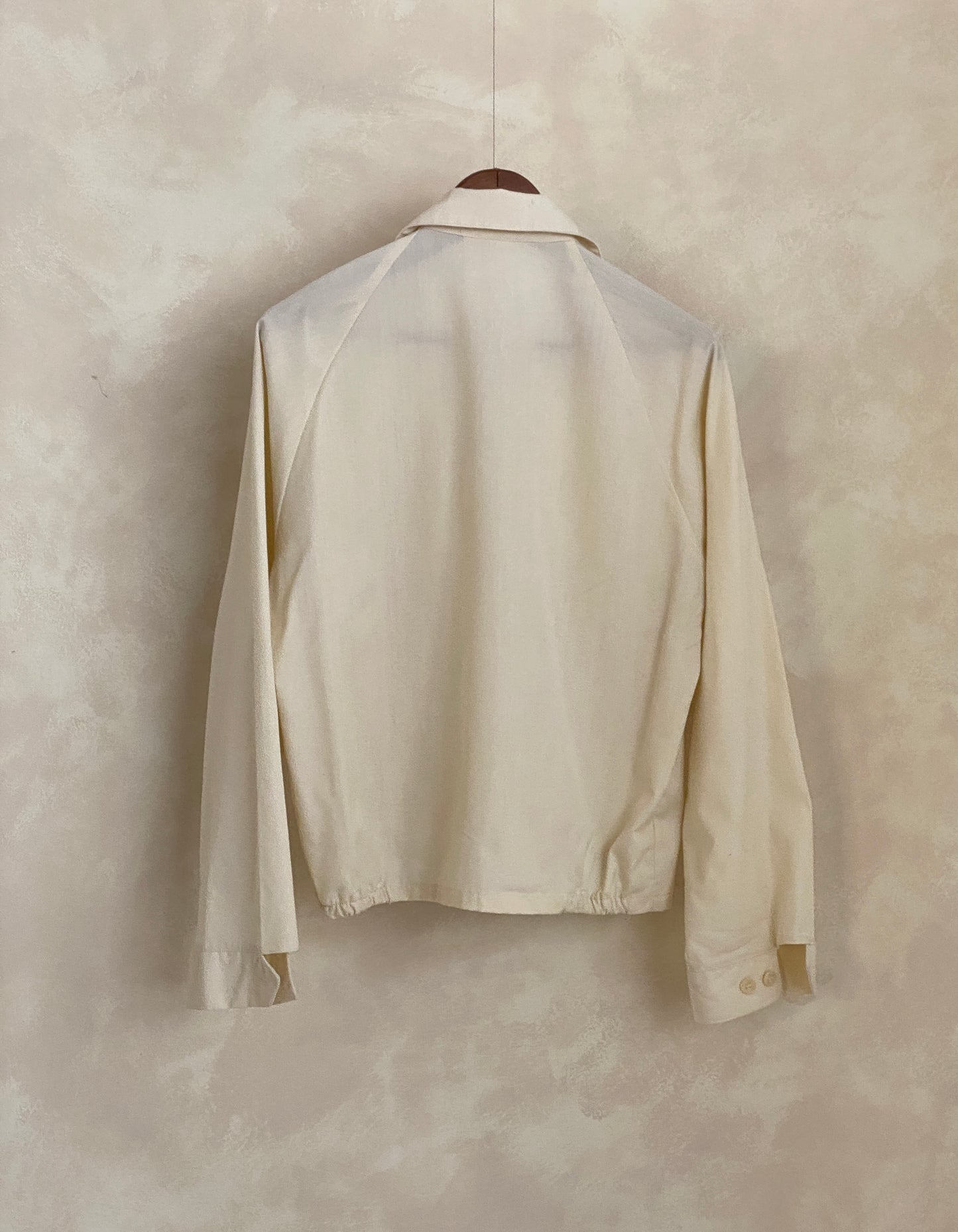 60s vintage cotton jacket, size Small, made in the USA.