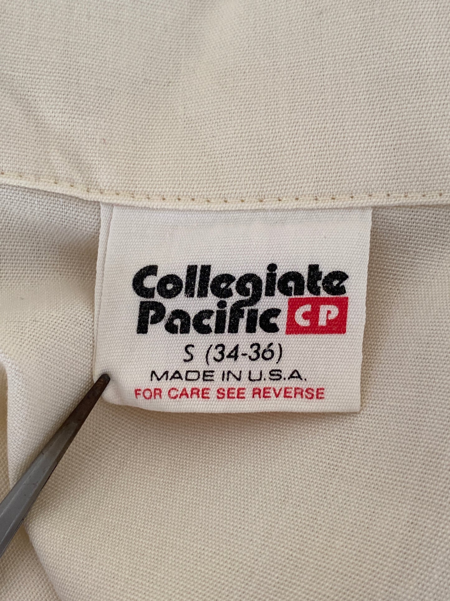 Size Small, 60s Vintage Cotton Jacket Made in USA