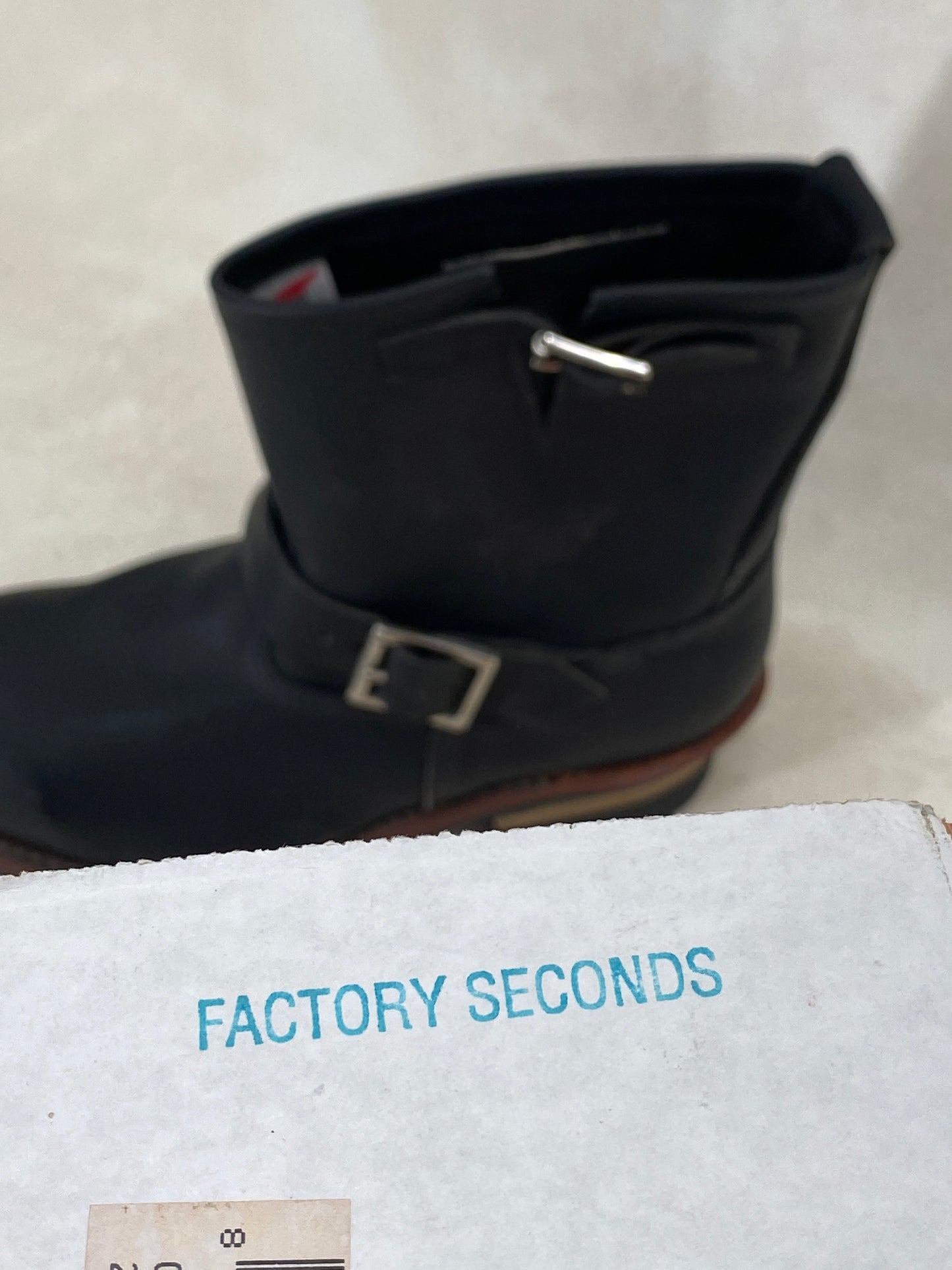 Red Wing Size 7 D (39 EU) 8178 Black Leather Boots