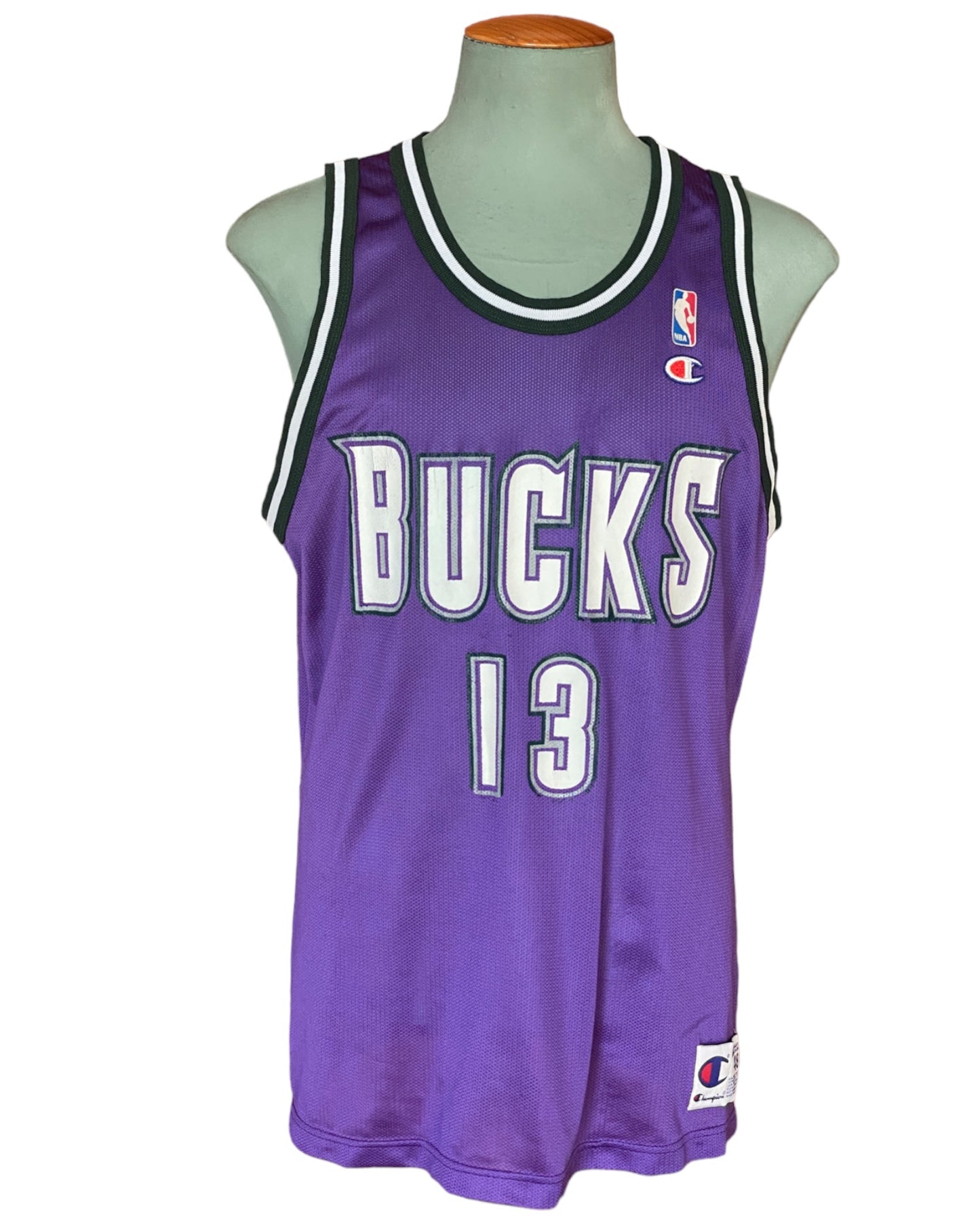 Size 48.#13 Glenn Robinson Bucks Vintage Champion NBA Jersey