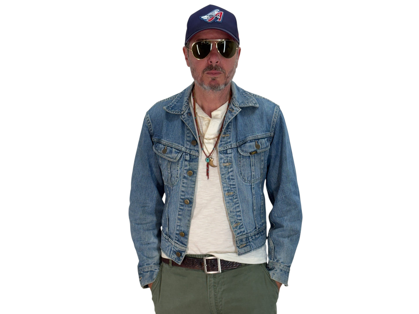 Size 36US / 46EU. Authentic 1970s Lee Union Made Denim Jacket – Made in USA – Two Chest Pockets