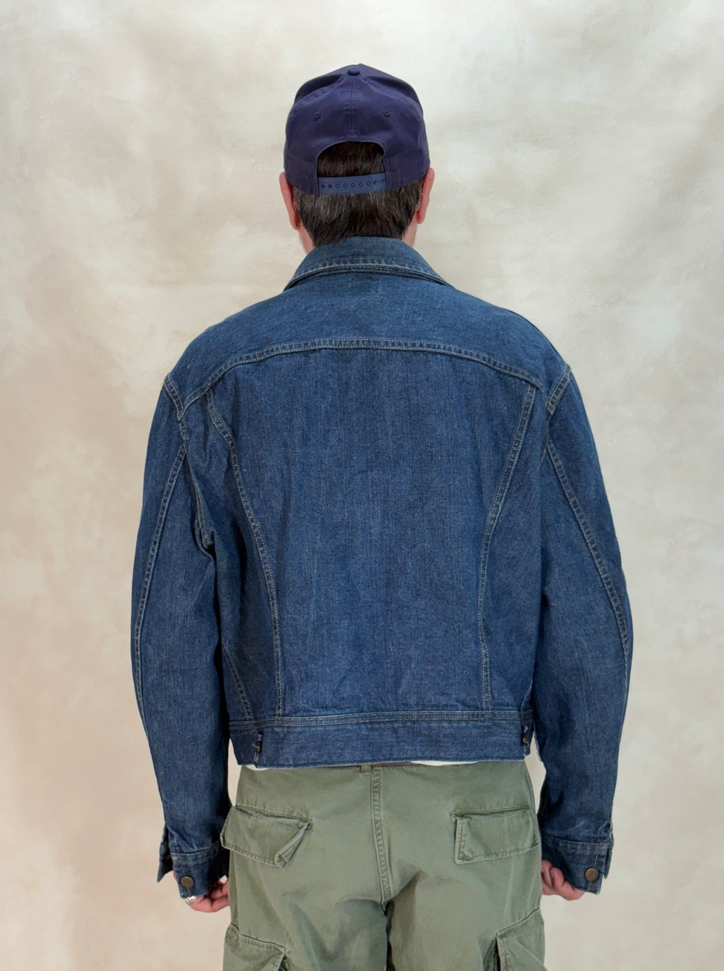 Size 50-52US / 60-62EU. Authentic 1970s Lee Union Made Denim Jacket – Made in USA – Two Chest Pockets