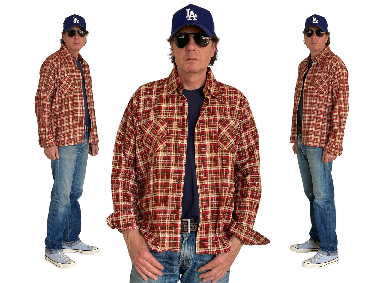 Large Vintage 90s Flannel Shirt | Classic Retro Style | USA Vintage BCN