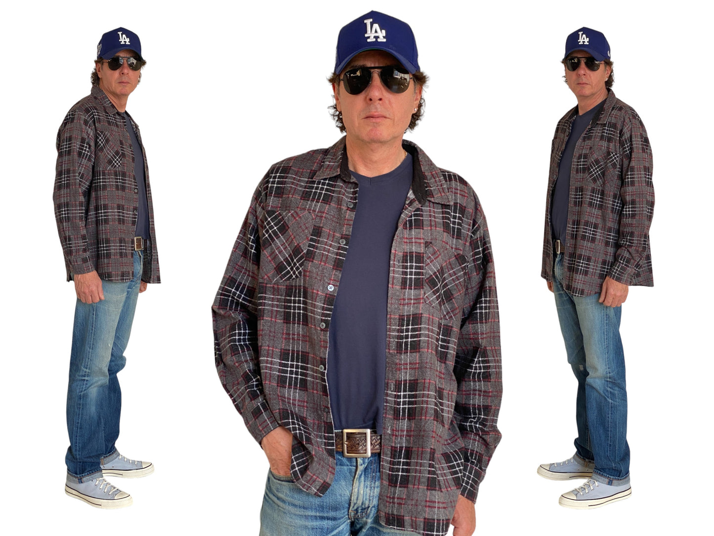 Large Vintage 90s Flannel Shirt | Classic Retro Style | USA Vintage BCN