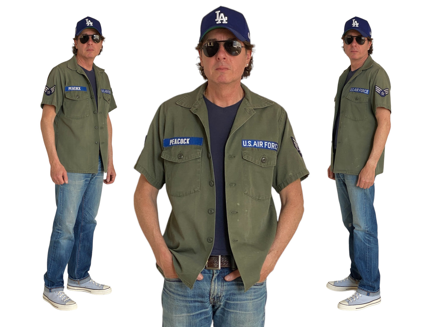 Medium Authentic Vintage 1977 US Army OG 507 Fatigue Shirt | Classic Military Style | USA Vintage BCN