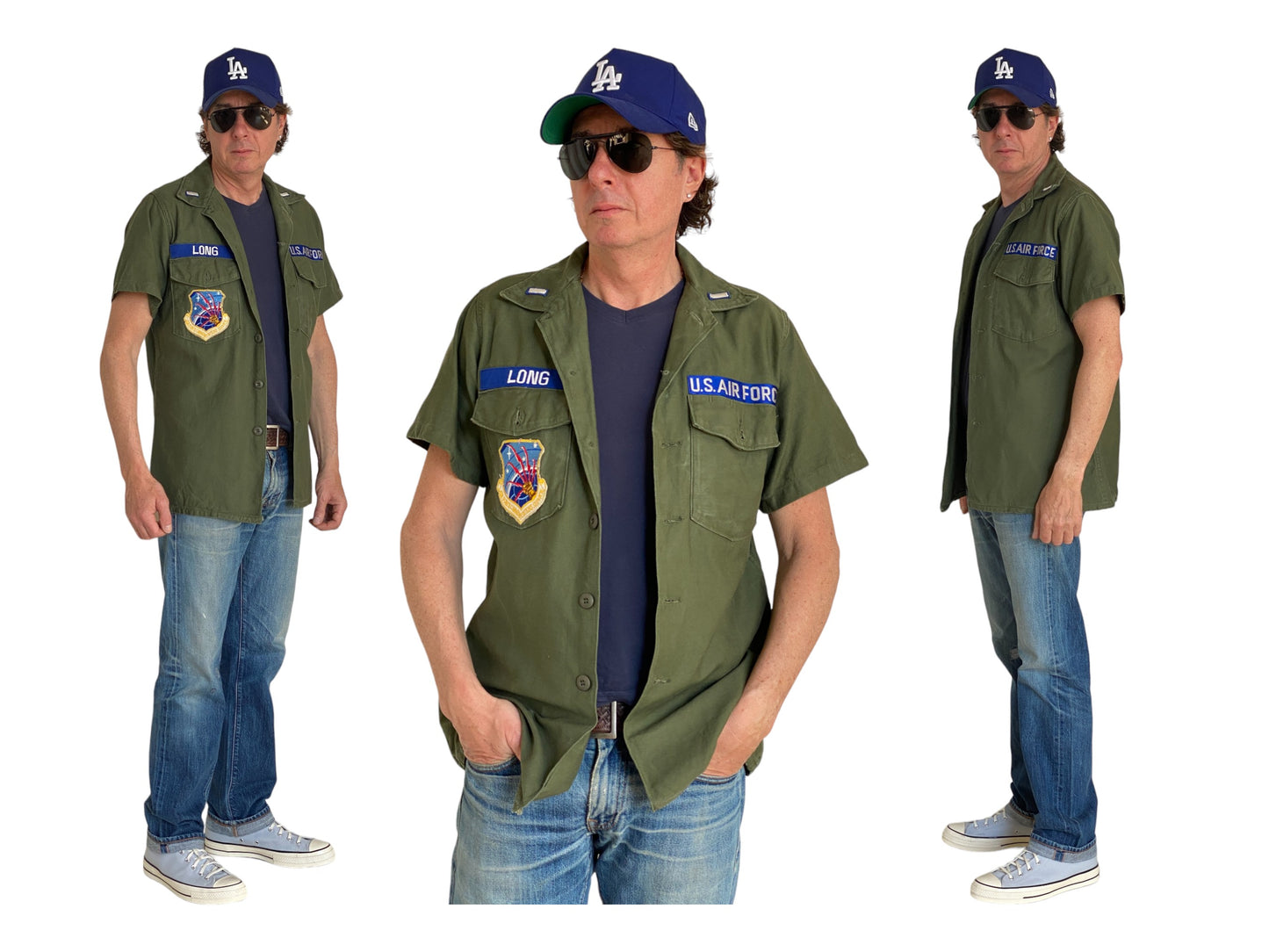 Medium Authentic 1966 US Air Force Vintage Fatigue Shirt Vietnam Era | Classic Military Style | USA Vintage BCN