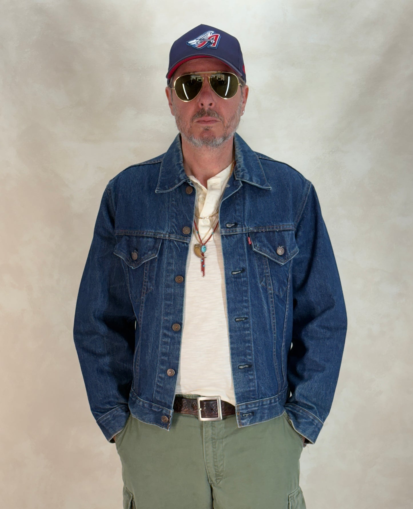Size 42US / 52EU Vintage late 70s 70505 Levis 2 pockets made in USA