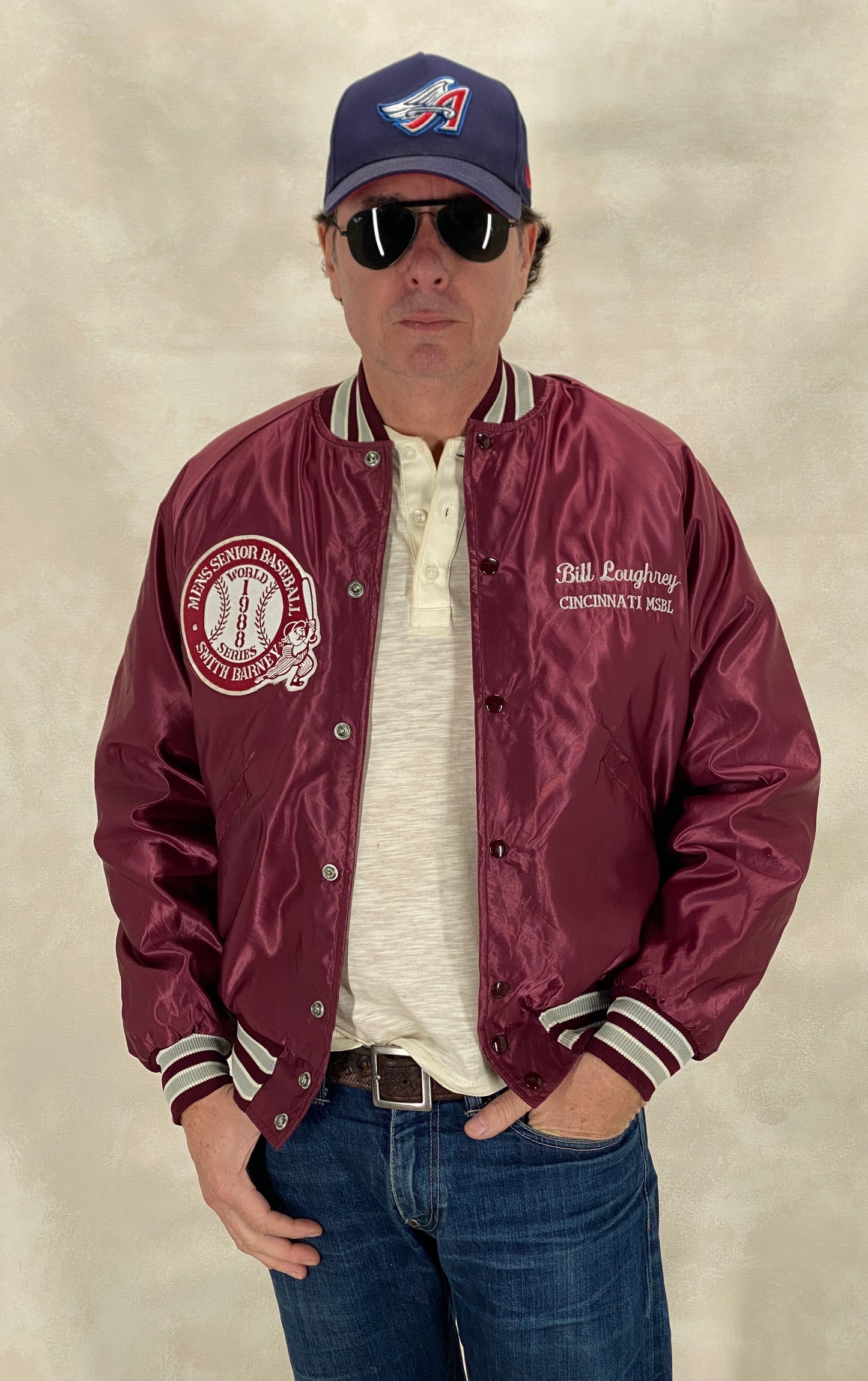 Size Med. Vintage 80s Butwin Satin Baseball Varsity Jacket – Made in USA
