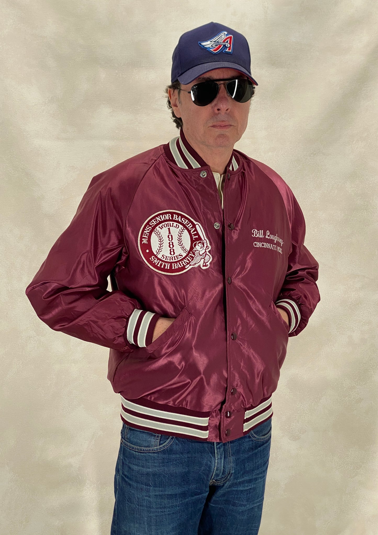 Size Med. Vintage 80s Butwin Satin Baseball Varsity Jacket – Made in USA