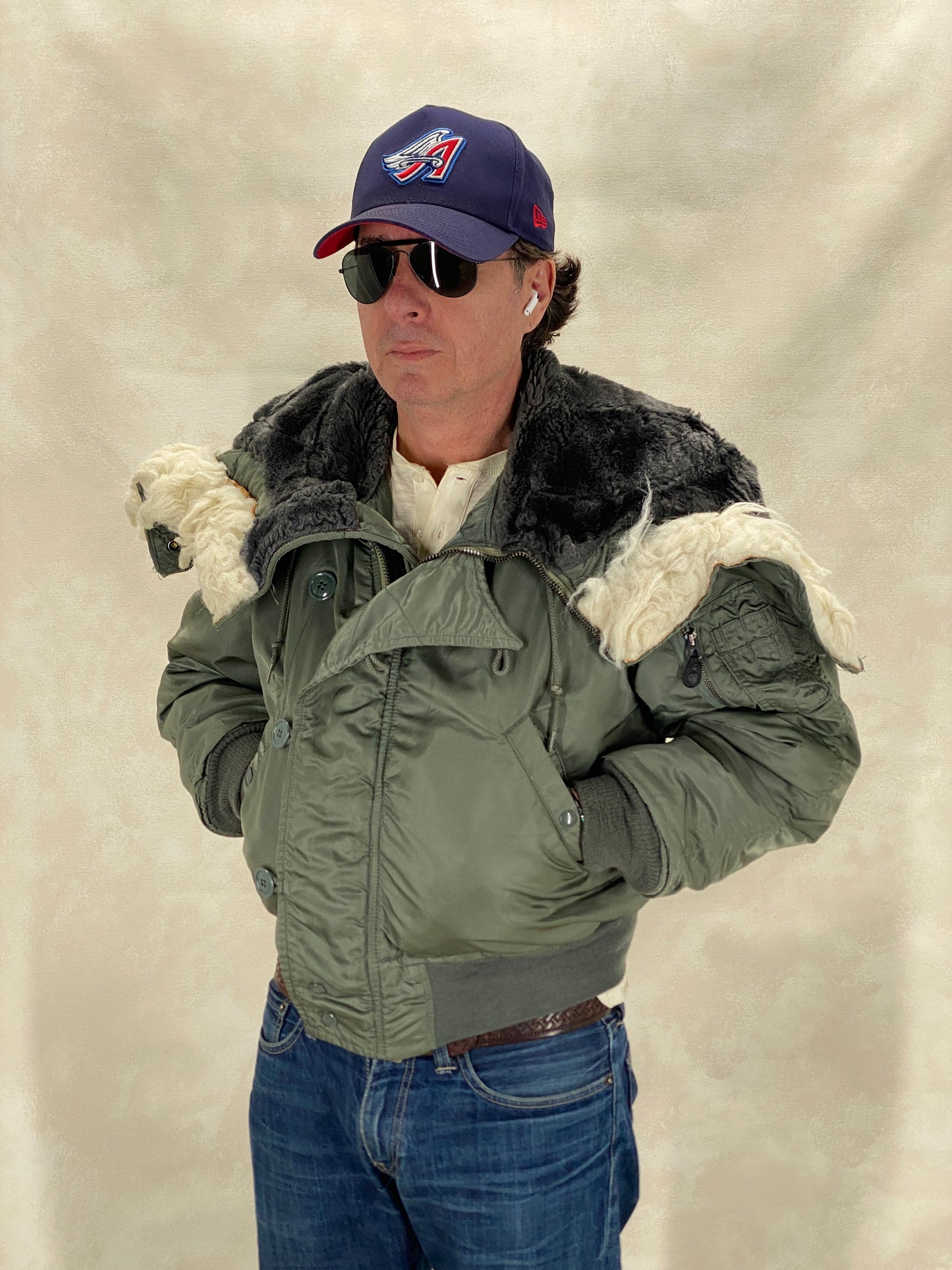 Small/med. Authentic US Air Force vintage N-2B extreme cold weather Flyer Jacket