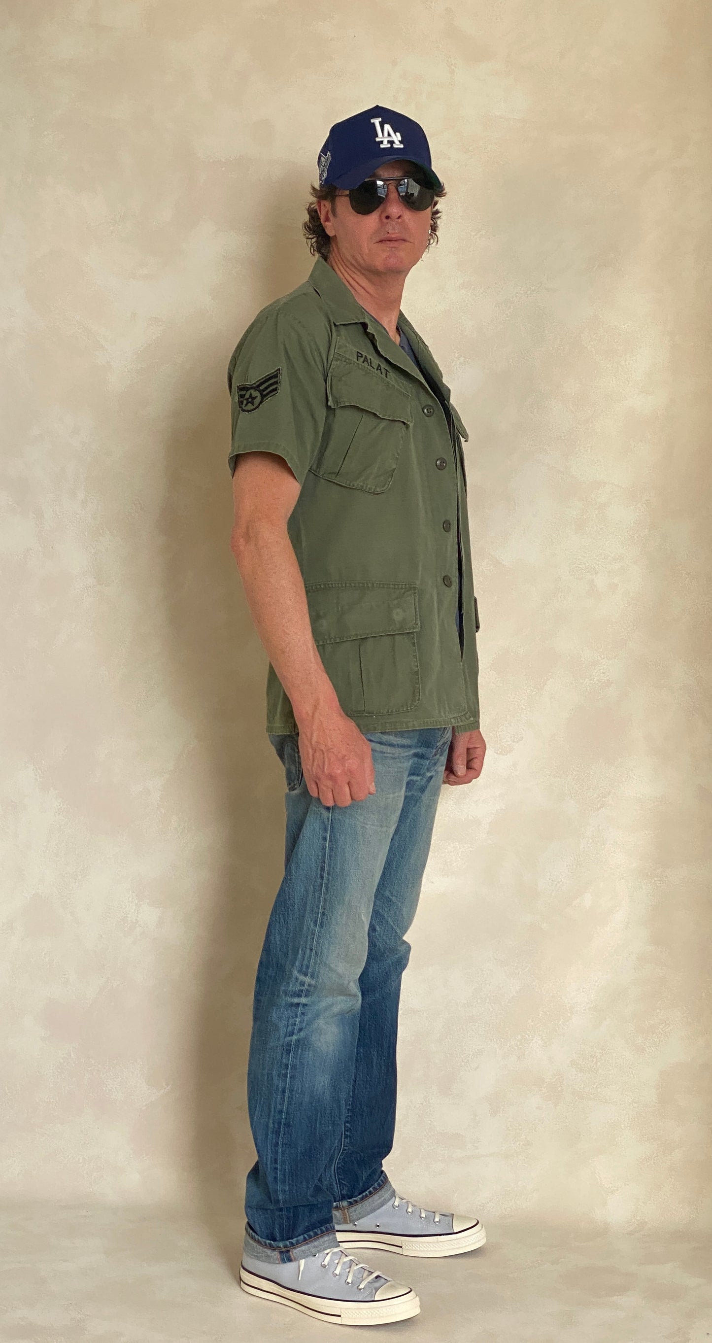 Small Short. Authentic 1969 US Army vintage Vietnam jungle jacket. Military