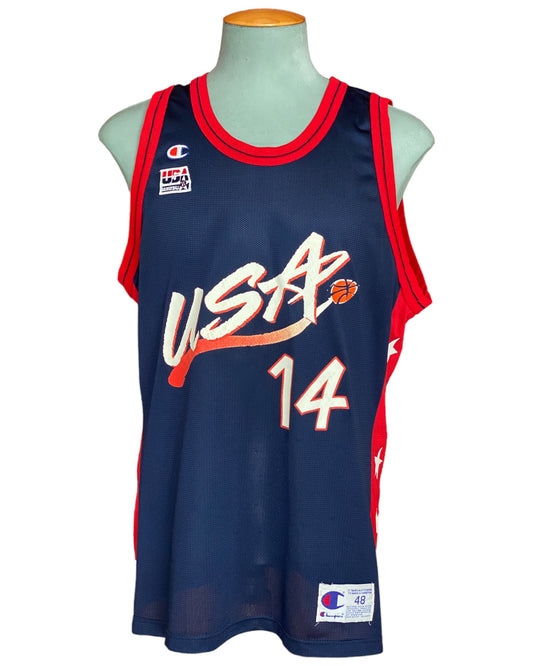 Size 48. #14 Robinson Vintage Dream Team Olympic Champion NBA Jersey Made In USA