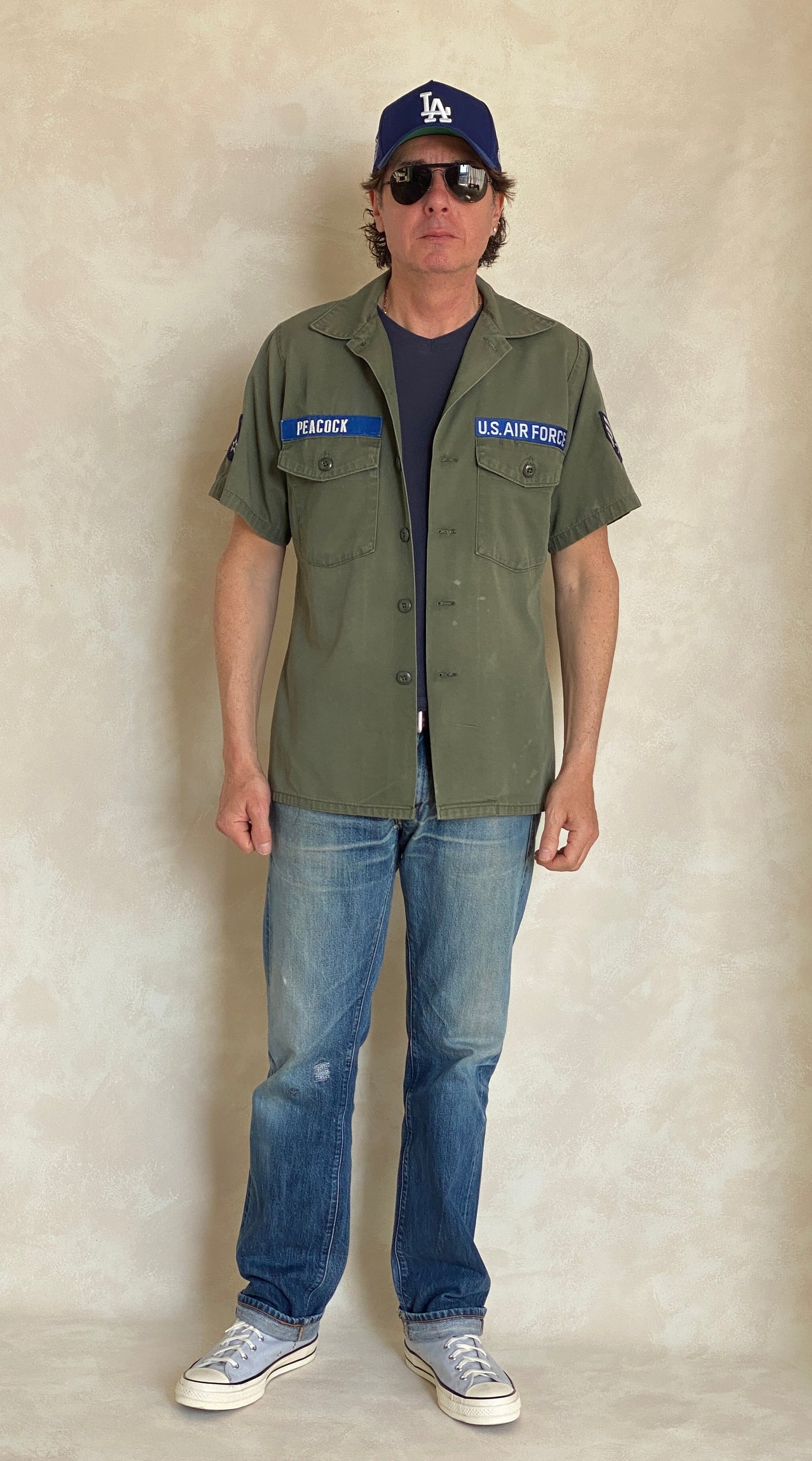 Medium Authentic Vintage 1977 US Army OG 507 Fatigue Shirt | Classic Military Style | USA Vintage BCN
