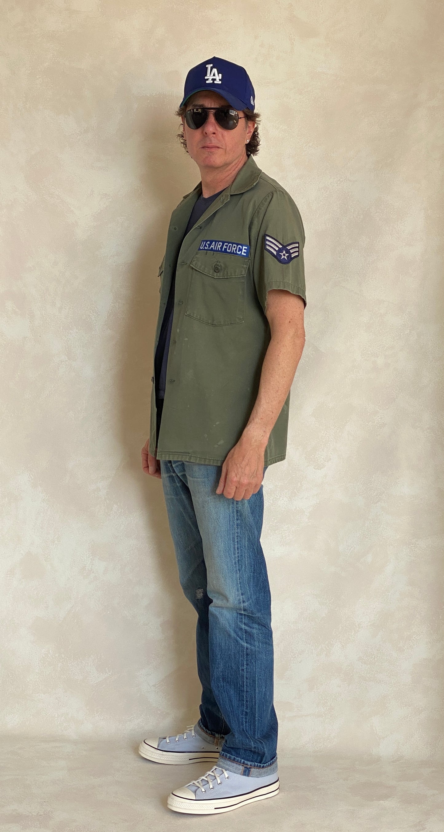 Medium Authentic Vintage 1977 US Army OG 507 Fatigue Shirt | Classic Military Style | USA Vintage BCN