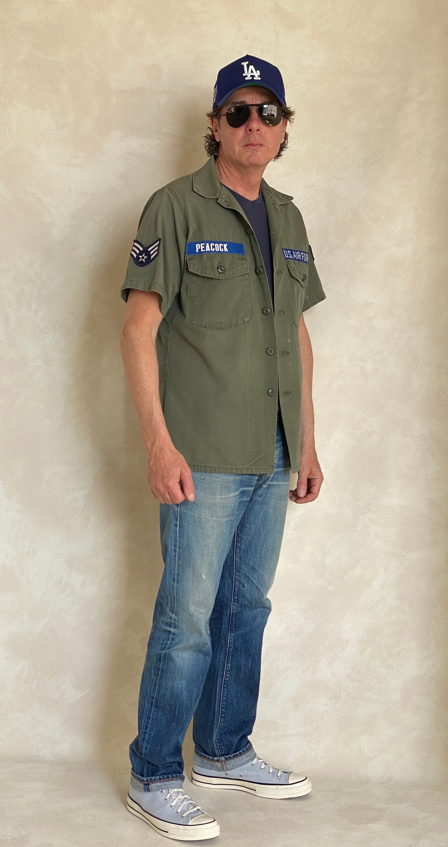 Medium Authentic Vintage 1977 US Army OG 507 Fatigue Shirt | Classic Military Style | USA Vintage BCN