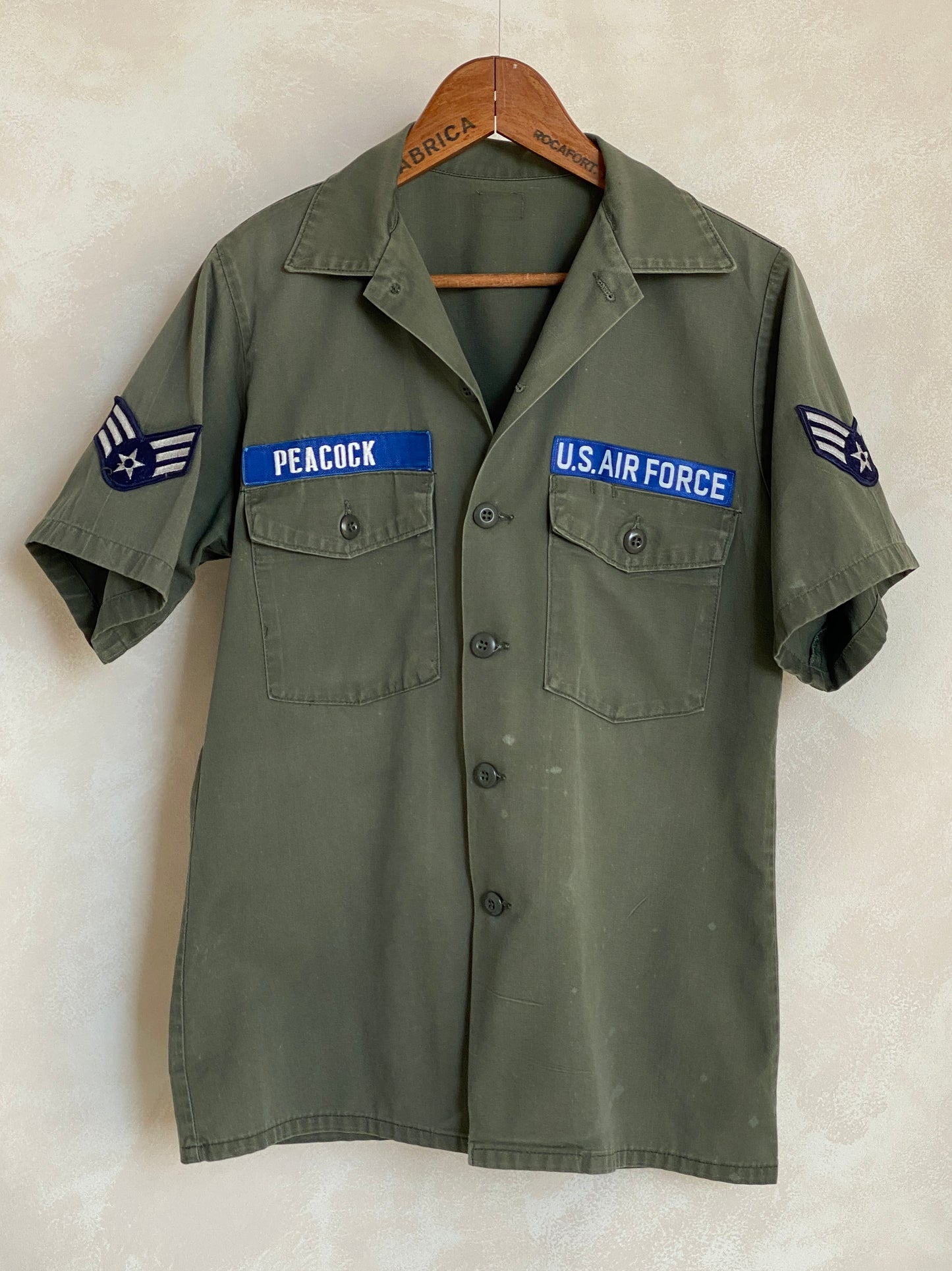 Medium Authentic Vintage 1977 US Army OG 507 Fatigue Shirt | Classic Military Style | USA Vintage BCN