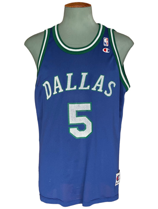 Size 48. 90s Vintage Dallas #5  Jason Kidd NBA Jersey Made by Champion